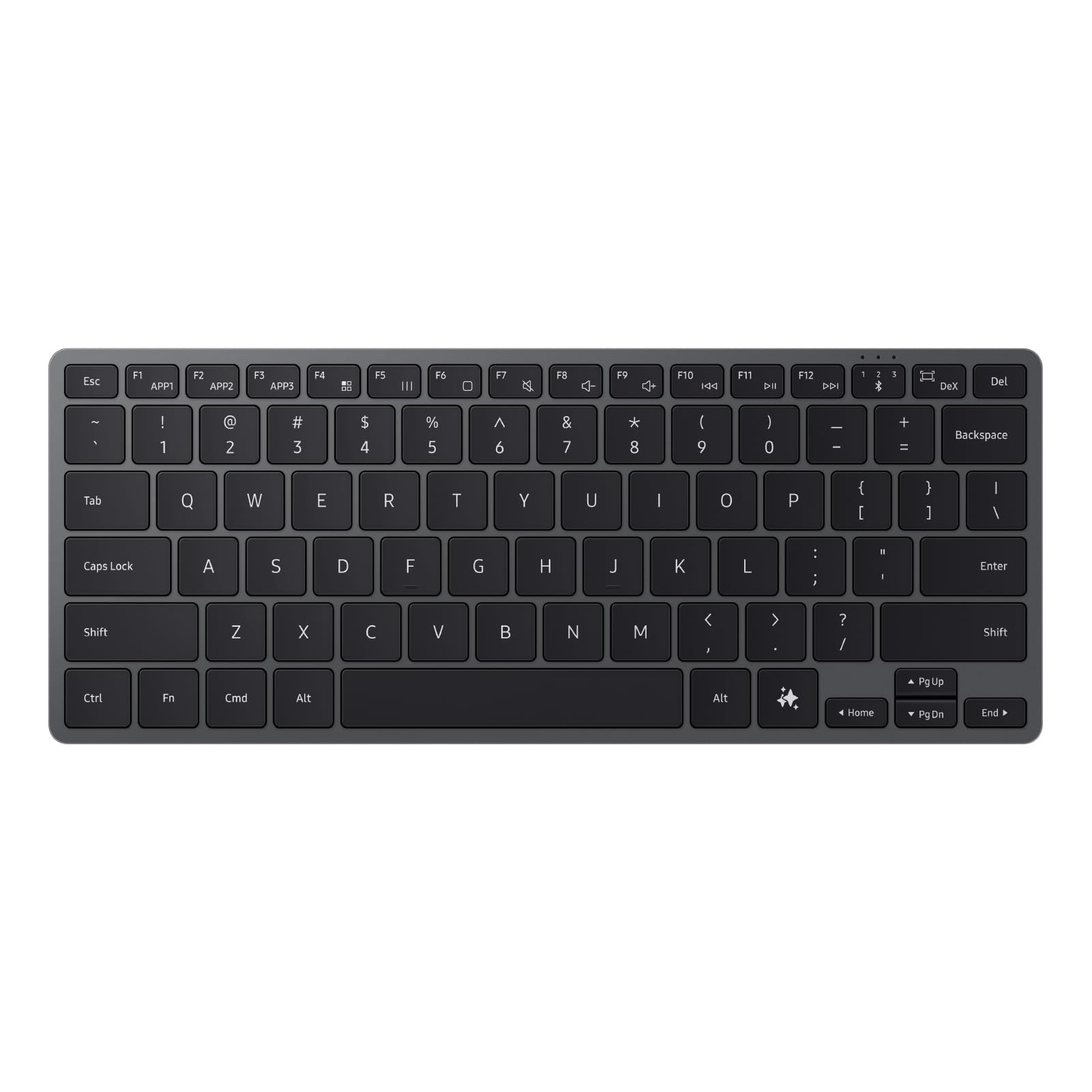 Samsung Smart Keyboard, Bluetooth Multi-Device Keyboard for Galaxy Phones, Tablets & Laptops, Slim Lightweight Design, AI Shortcut Key, Long Battery Life, EJ-B7800UBEGUJ, Dark Gray 5