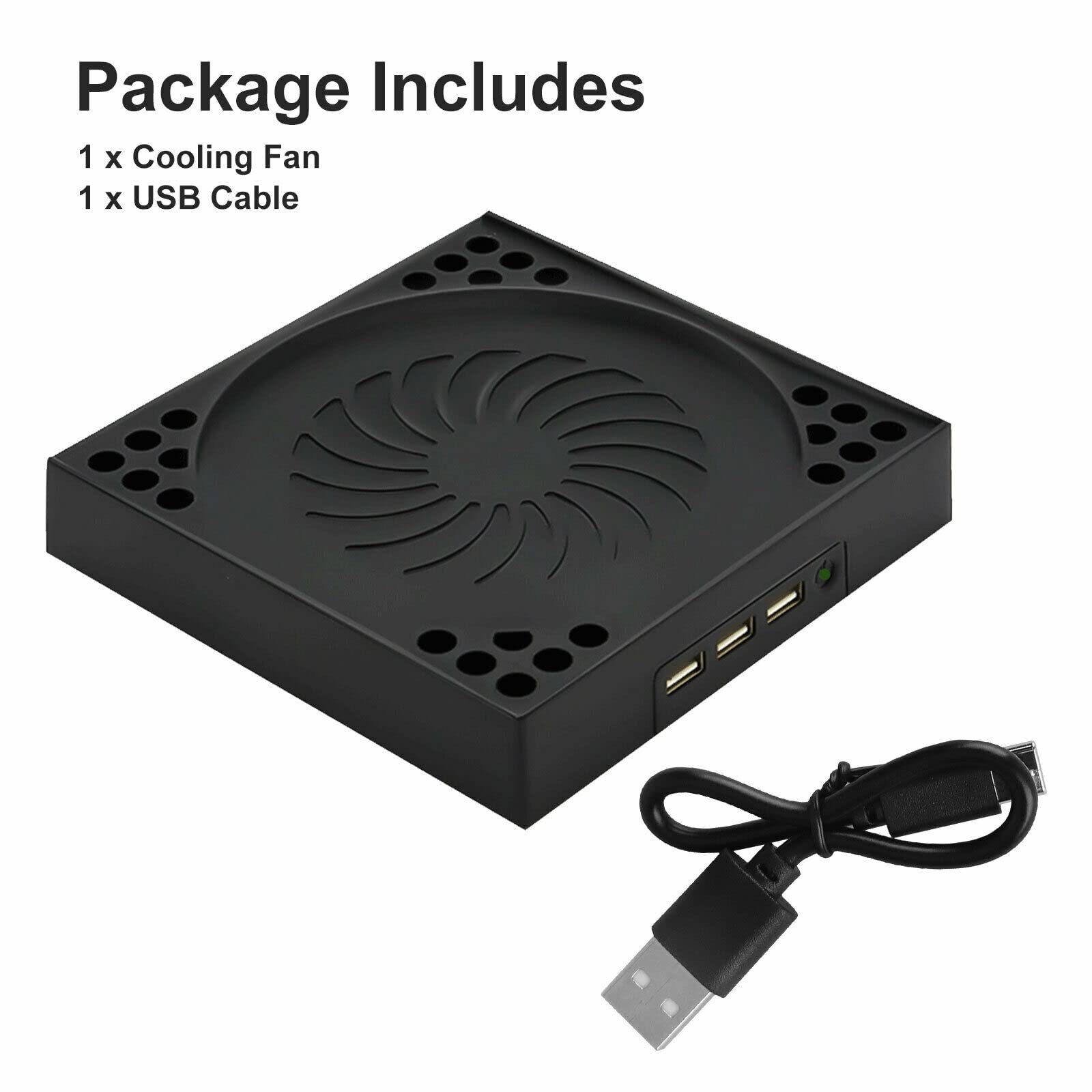 3 USB Ports Console Cooling Fan Vertical Stand USB Cooler Accessories For Xbox Series X Gaming Device Parts Accessories 5