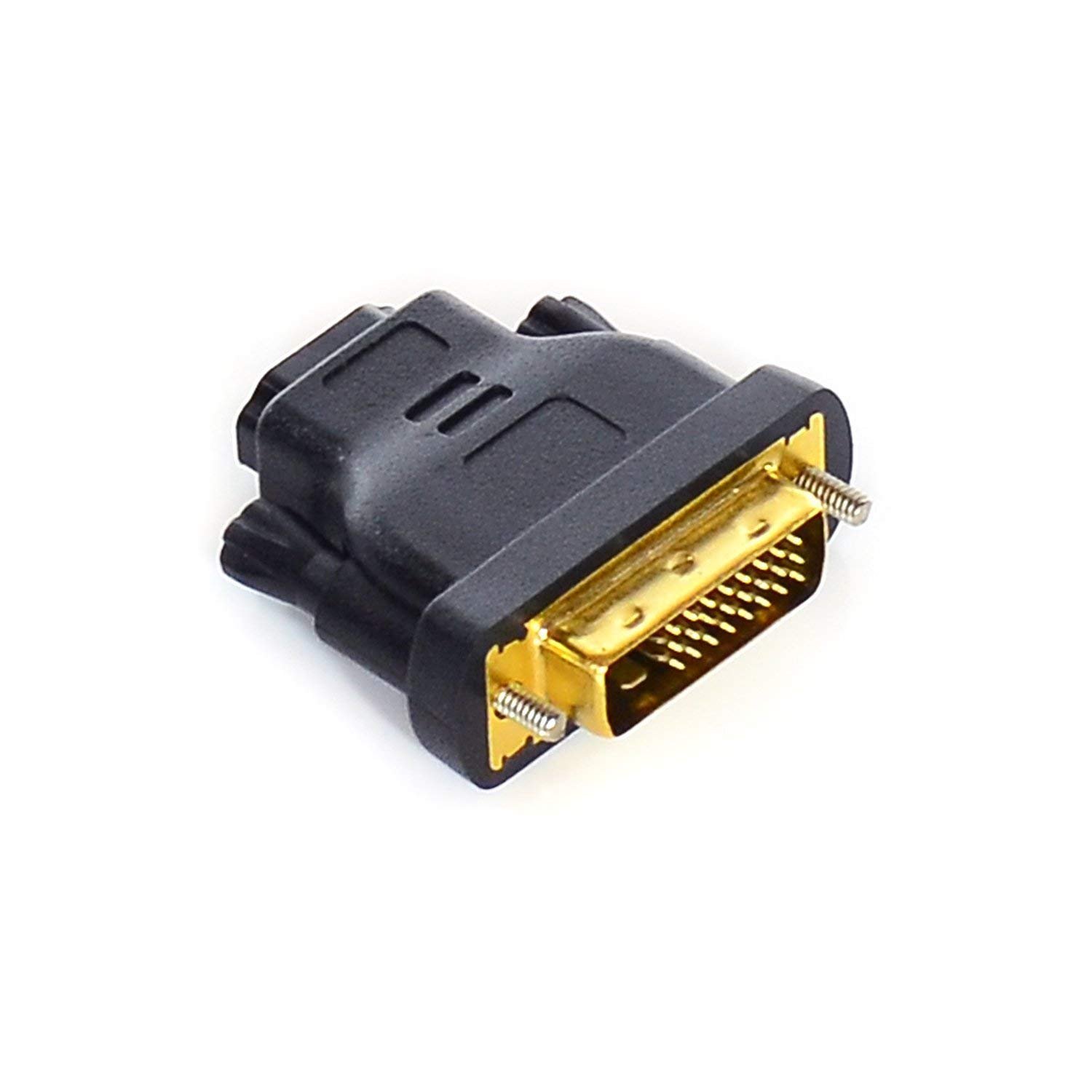 InstallerParts (300 Pack DVI-D Dual Link-M (24+1) to HDMI-F Adapter - Bi-Directional – Durable 3