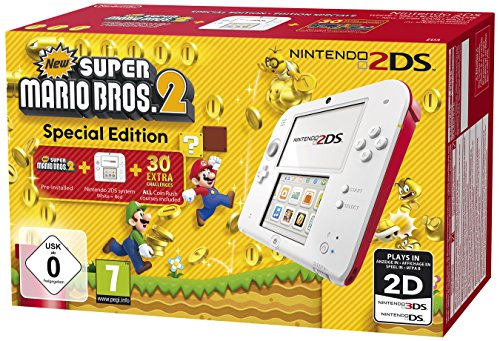 Nintendo 2DS blanc-rouge + New Super Mario Bros. 2 1