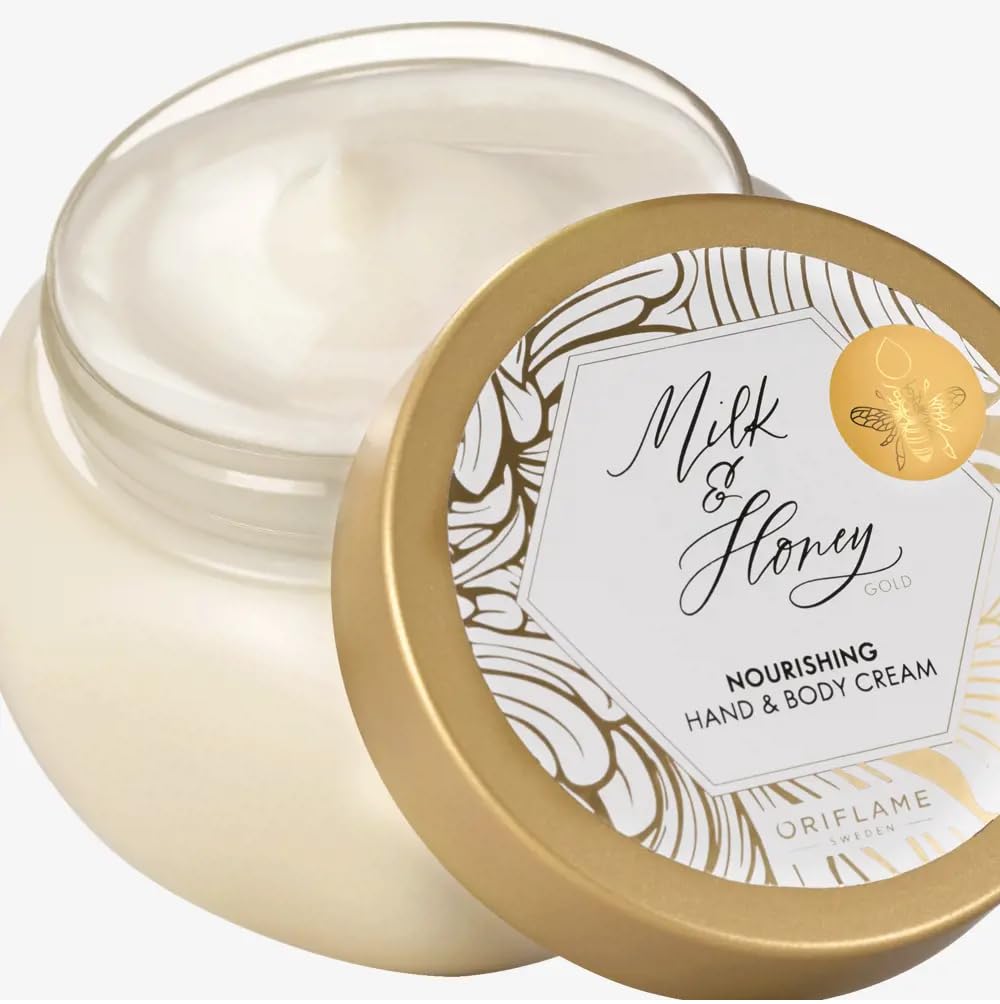 Oriflame Sweden milk and honey gold nourishing hand and body cream - 250 ml 3