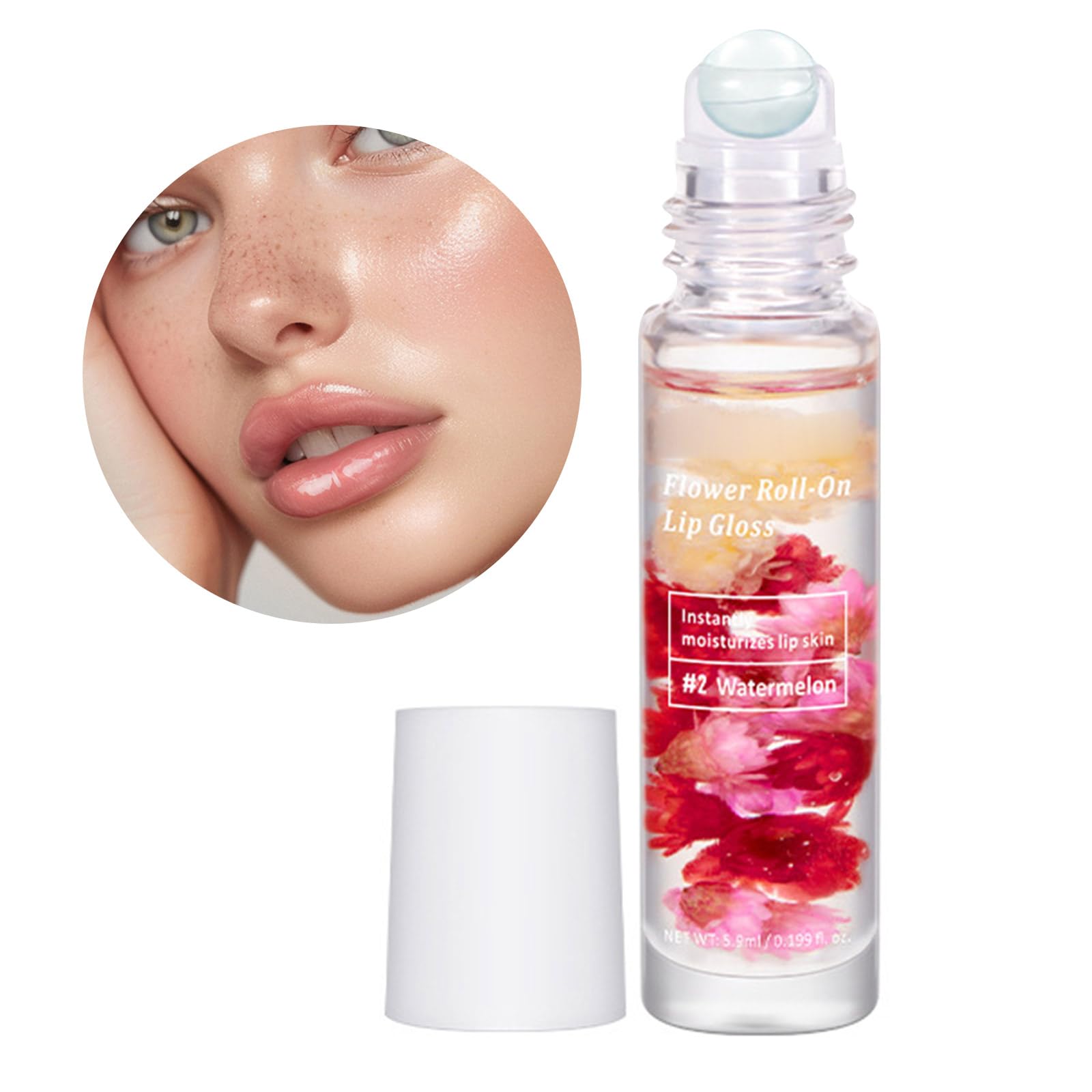 Plump Lip Oil Roll On Lip Gloss Hydrating Lip Oil Moisturizing Lip Gloss Lasting Lip Gloss Makeup Supplies For Daily 3