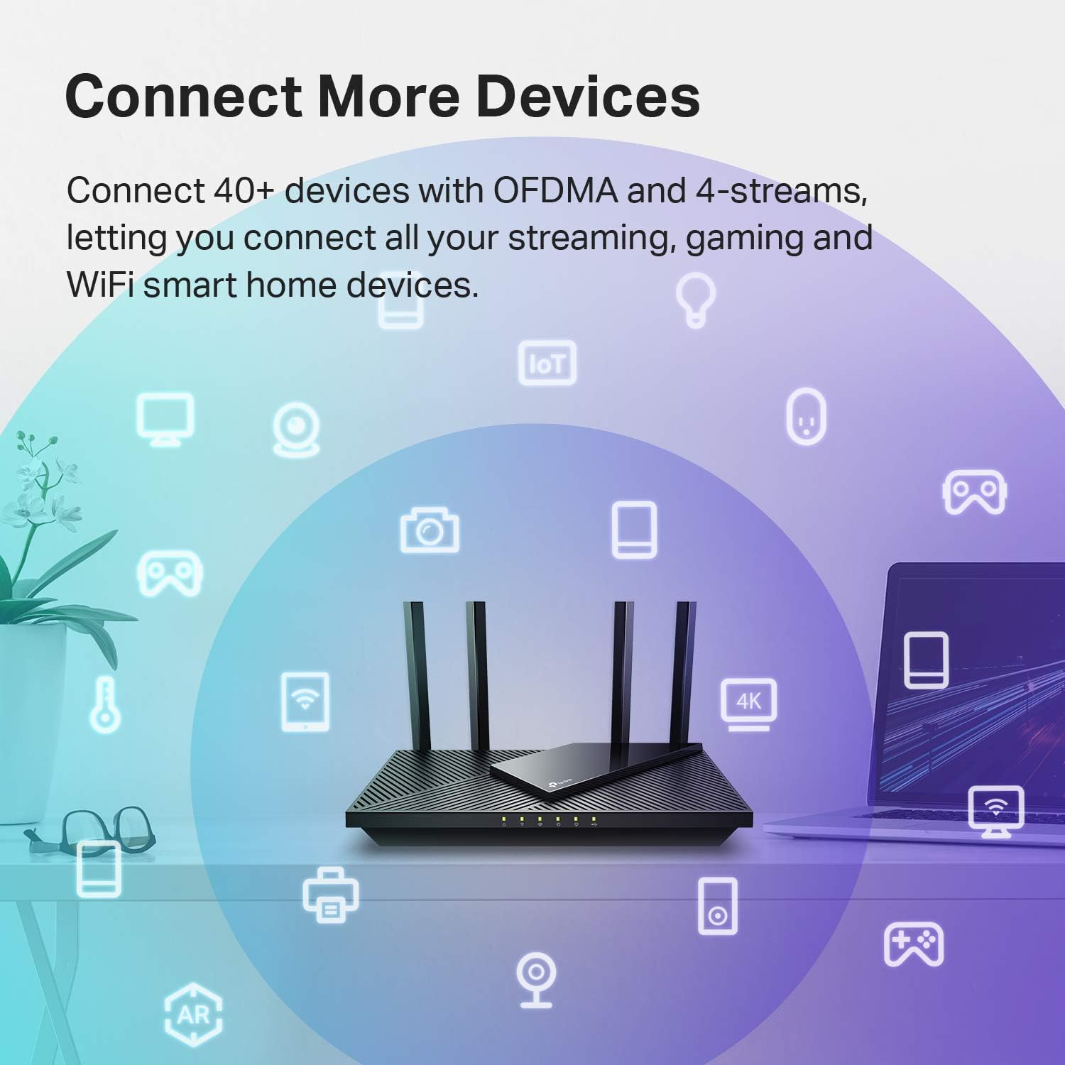 TP-Link AX1800 WiFi 6 Router V4 (Archer AX21) – Dual Band Wireless Internet Router, Gigabit Router, Easy Mesh, Works with Alexa - A Certified for Humans Device 4