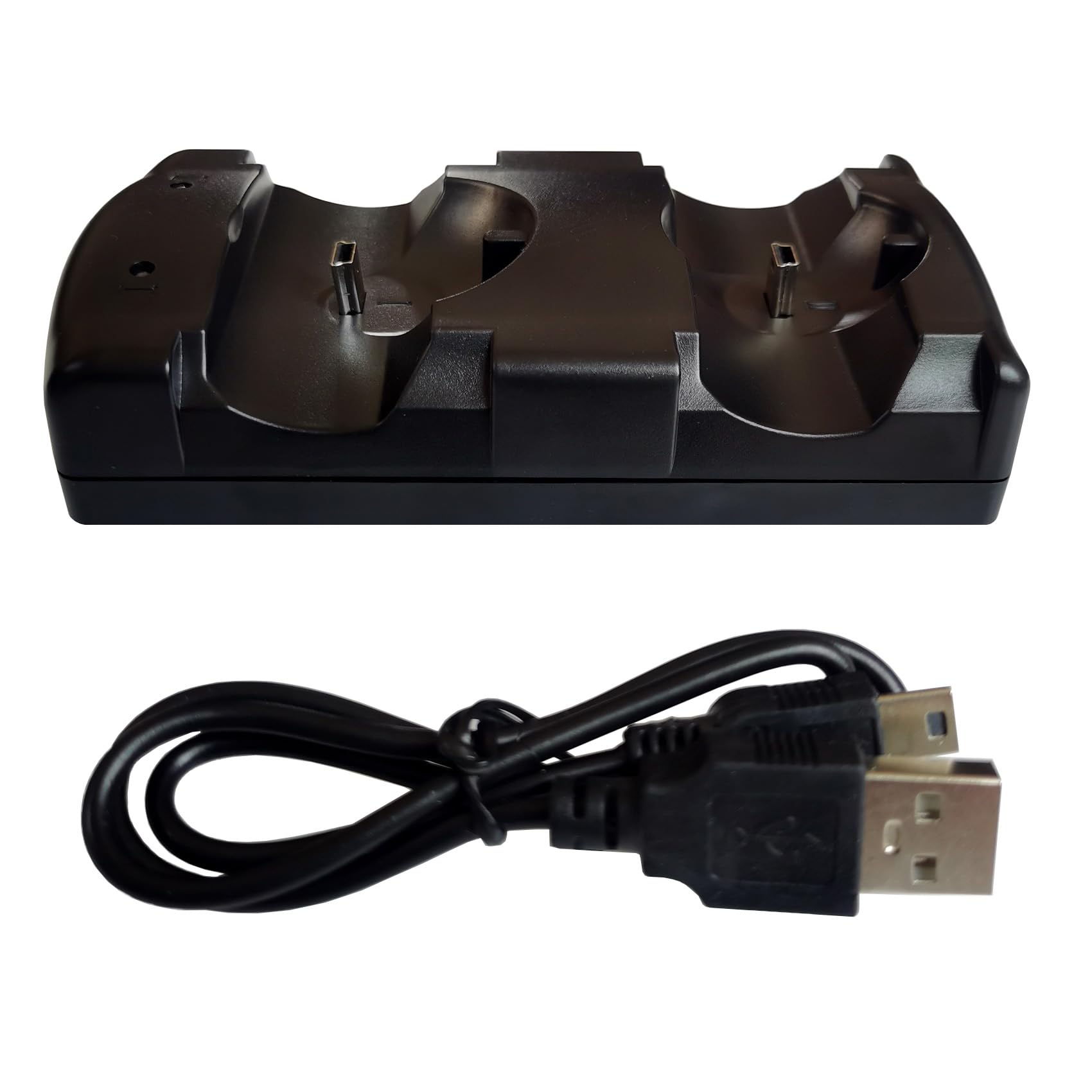 DHSKZRMJ 2 in 1 PS3 Controller Charger Station with LED Light Indicator, Charging Cable and Dock for Dual and Move Controllers 5
