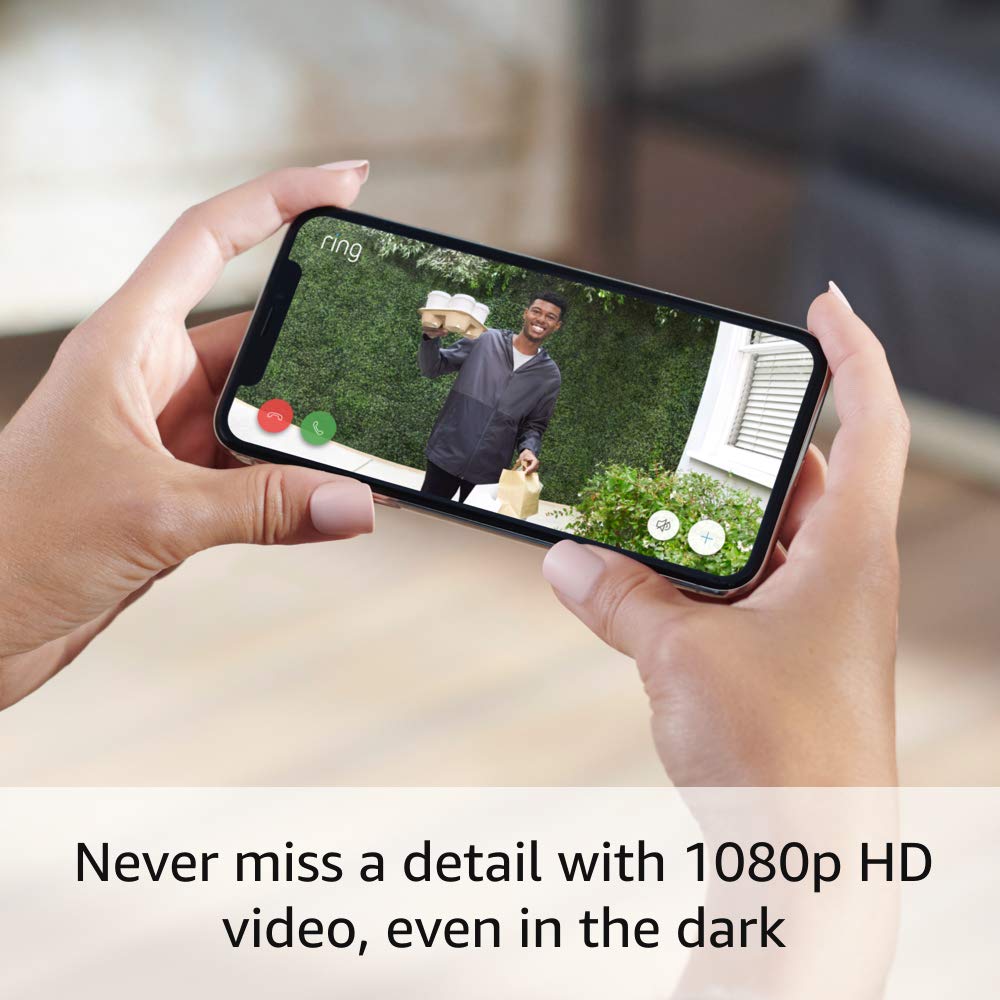 Ring Video Doorbell Wired with Ring Floodlight Cam Wired Plus 5
