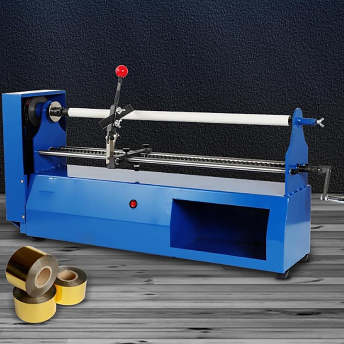 piudoiliy Electric Foil Paper Roll Cutter Hot Stamping Rolls Slitter PU Vinyl Cutting Machine for ≤68cm, for Printing, Packaging, Leather, Office 1
