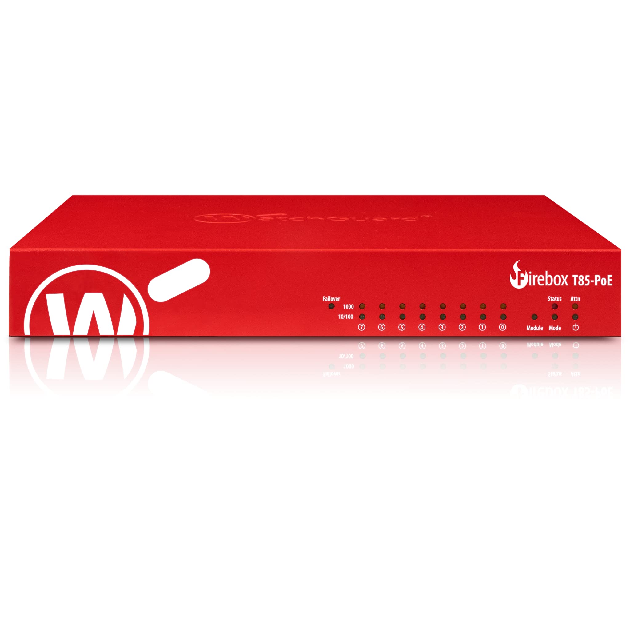 WatchGuard Firebox T85-PoE High Availibility Model Network Security Appliance with 1 Year Standard Support License - Advanced Firewall, VPN, Intrusion Prevention (WGT85071-US) 1
