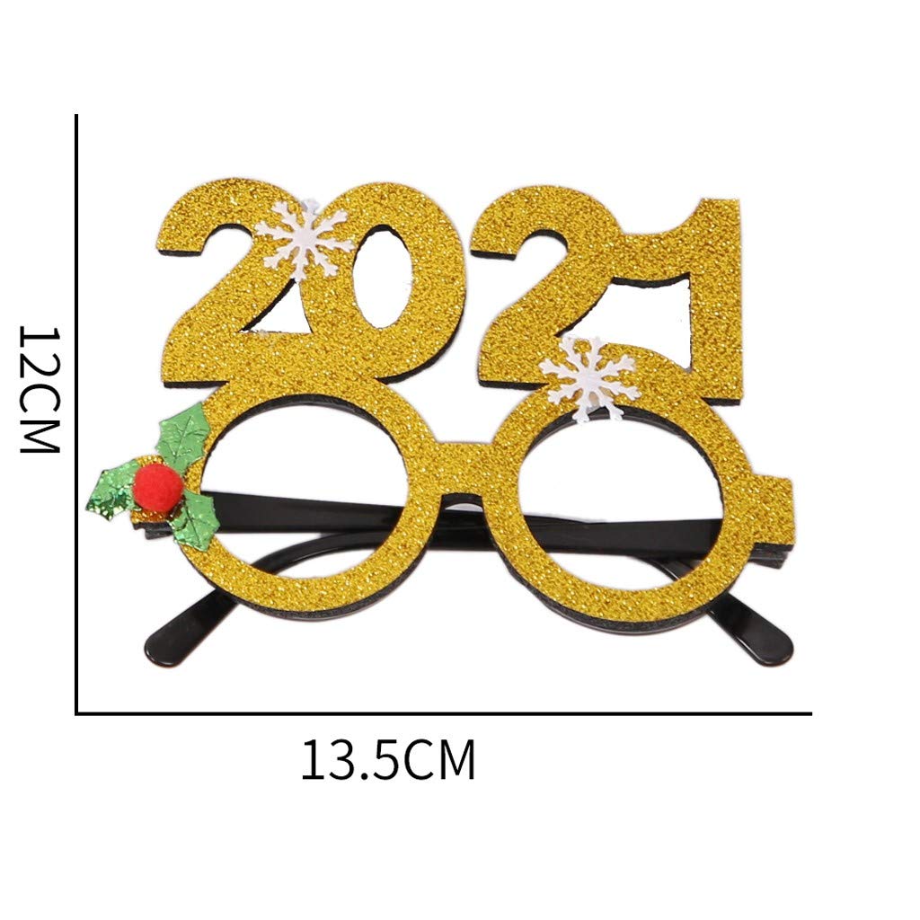 Fammison Holiday Glasses Christmas Party Glasses Frames with Designs for Christmas Parties,Holiday Favors 5