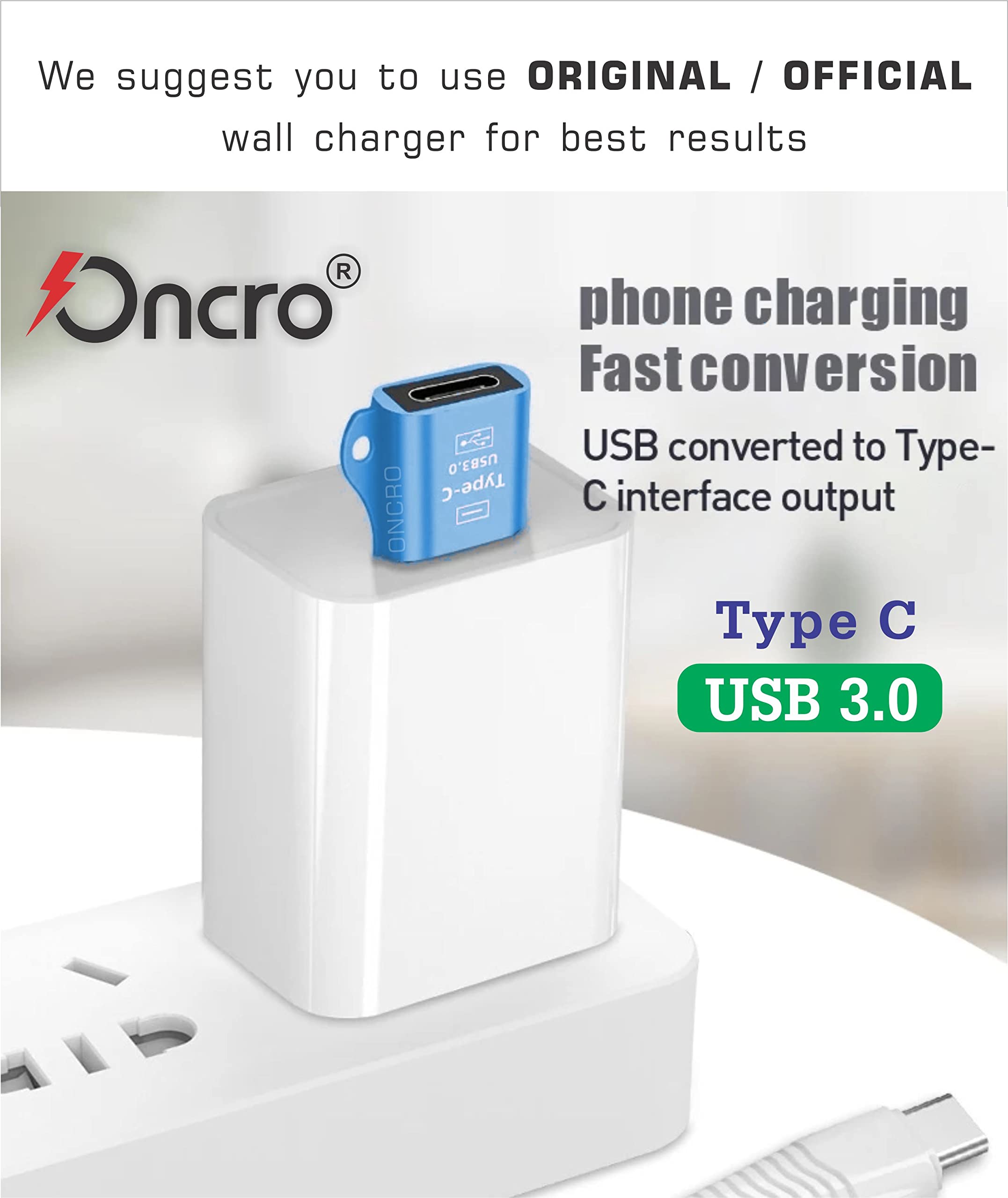 ONCRO® Chain USB 3.0 to Female Type c Adapter USB to Type c Connector Converter Adaptor OTG dongle Plug for i-Phone 11 12 13 Mini pro max, Samsung flip fold 3 Galaxy Note 10 s20 s20+ Pixel oneplus 2