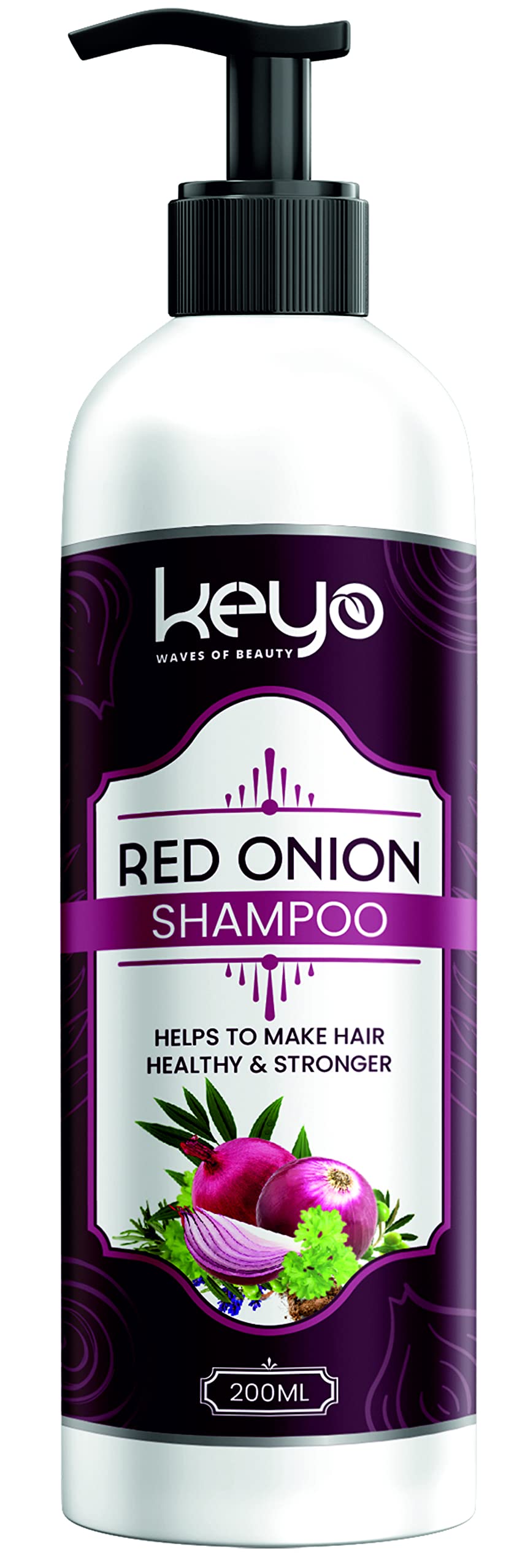 Keyo Advance Red Onion Hair Shampoo for Hair Growth & Hair Fall Control (800 ML) 1