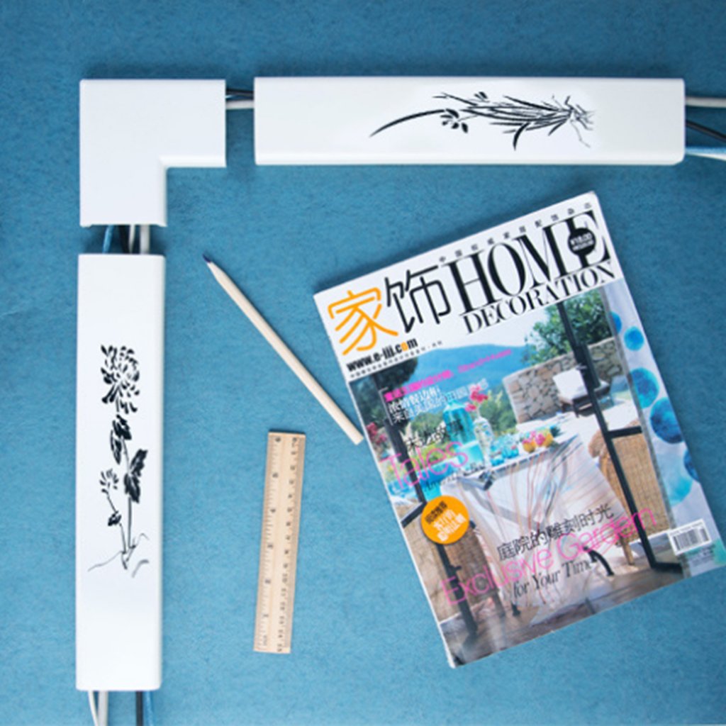 Meri Shopp Cord Management System for TV/Computer/Home Entertainment Corner White 6