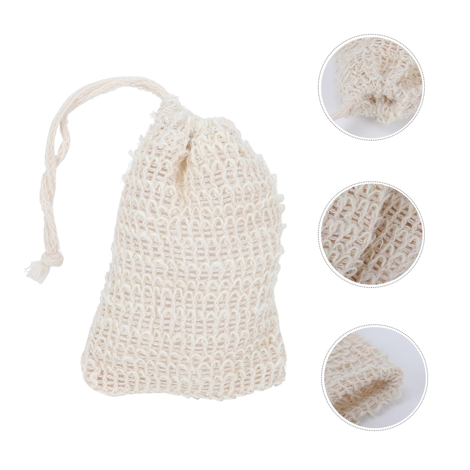 FRCOLOR 20 Pcs Soap Foaming Bag Dishwasher Hand Soap Dispenser Soap Maker Machine Soap Dish Travel Soap Tin Wipe Heater for Babies Exfoliating Loofah Pouch Soap Holder Soap Sock Co Ramie 4