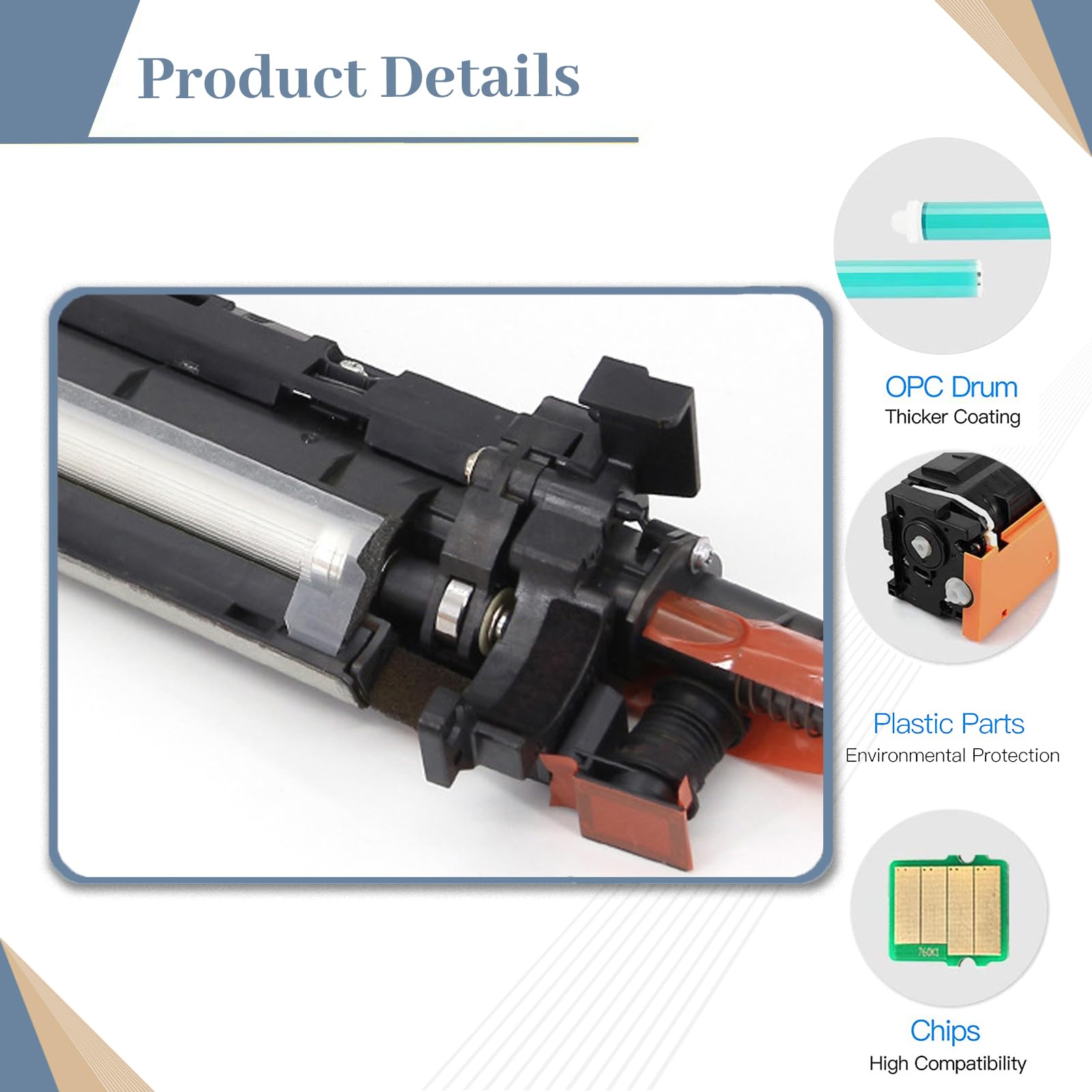 Compatible High Yield Developer Unit Replacement for Konica Minolta DV-311 DV311 for Use in Bizhub C220 C280 C360 Printer (3-Pack 1C/1M/1Y) 5