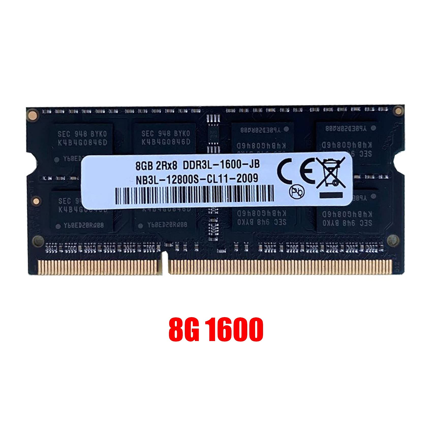 Pasuihcay DDR3 8GB Laptop Ram Memory 1600Mhz PC3-12800 1.35V 204 Pins SODIMM Support Dual Channel for AMD Laptop Memory 4