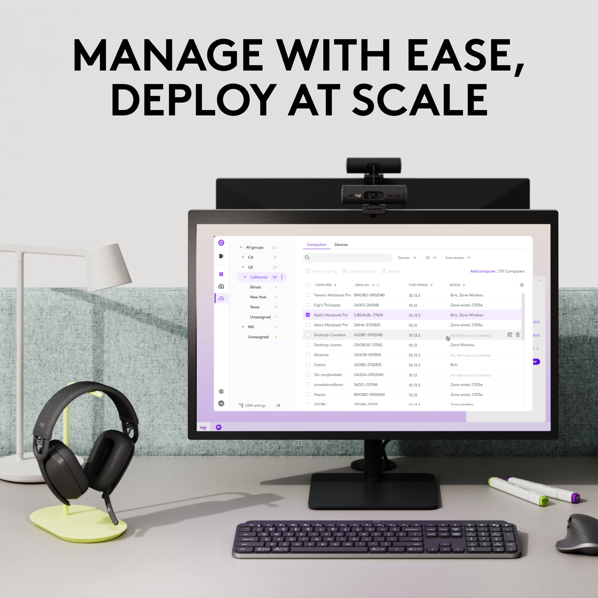 Logitech Zone Vibe Wireless Bluetooth Headphones with Noise Canceling Microphone, USB-A, USB-C, for Microsoft Teams, Mac/PC, Black 4