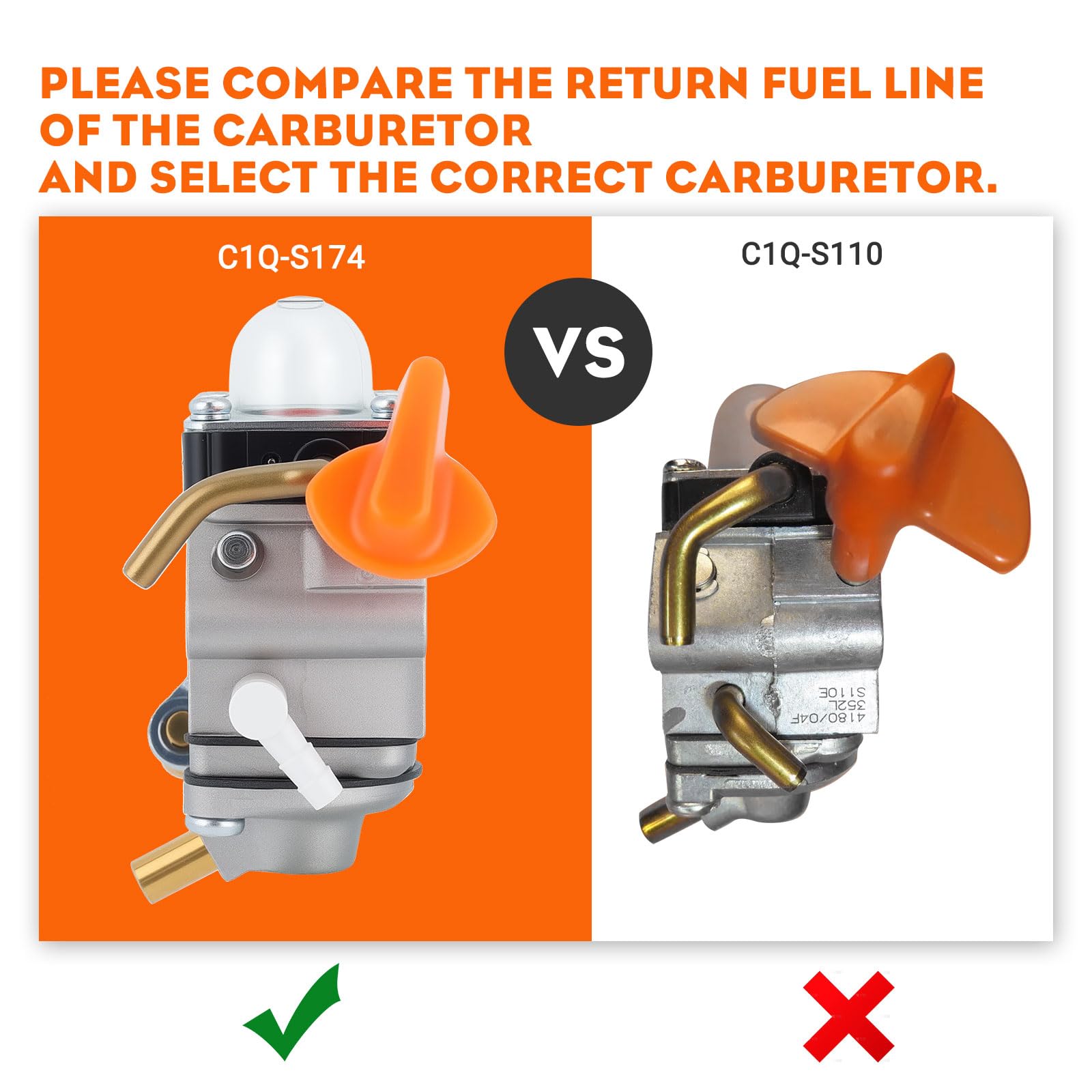 Hipa FS90R Carburetor for STIHL FS90 HT101 FS110R FS90 KM110R FS100RX KM90R FS110 FS 90R HT 101 FS 110 FS 110R FC90 HT131 HL100K HL100 FS100 HT100 FS87 HL90 Trimmer C1Q-S174 4