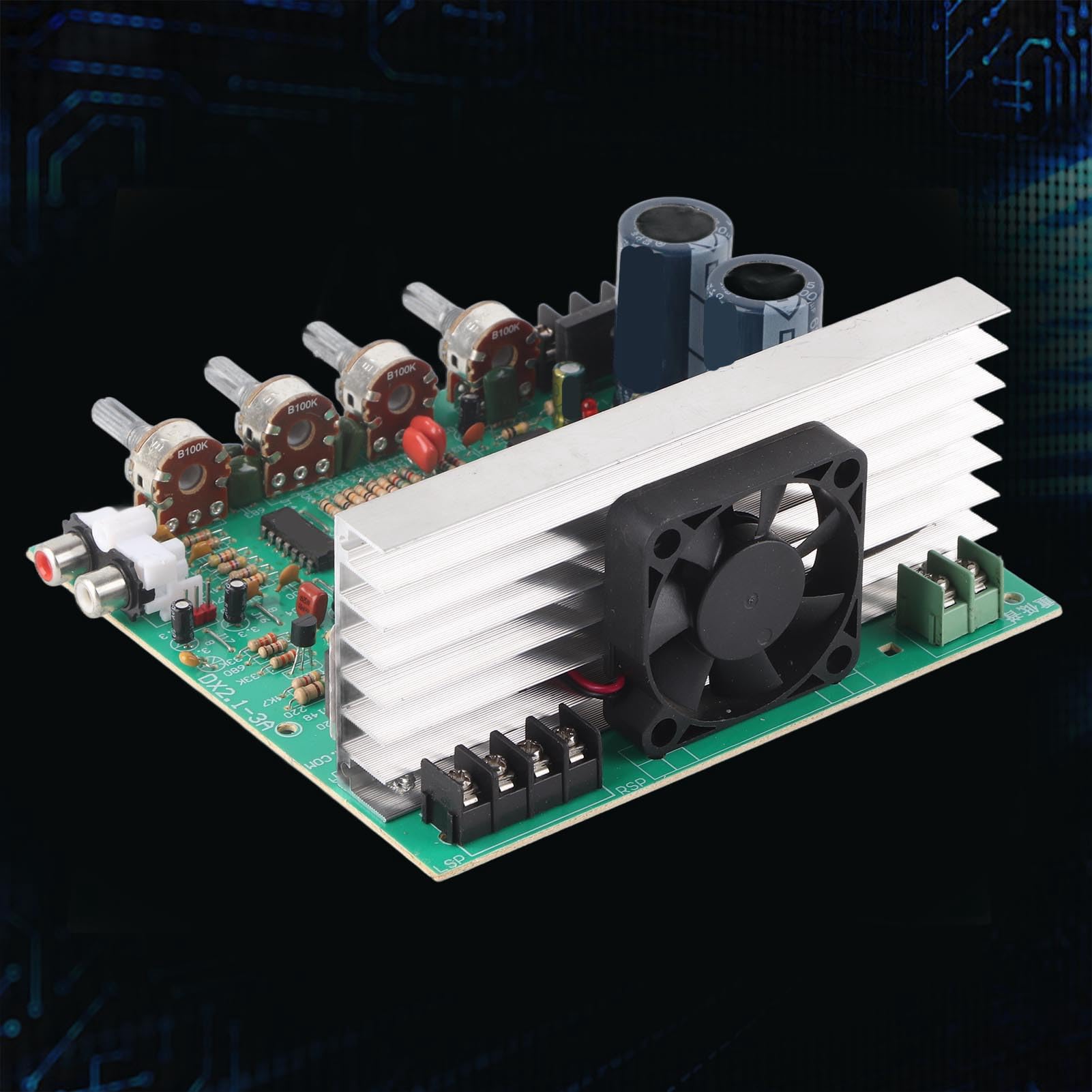 2.1 Subwoofer Power Amplifier Board 240w High Power 3-Channel Audio Amplifier Board for DIY Bluetooth Audio and Storage Home Theatre with Treble and Bass Controls 4