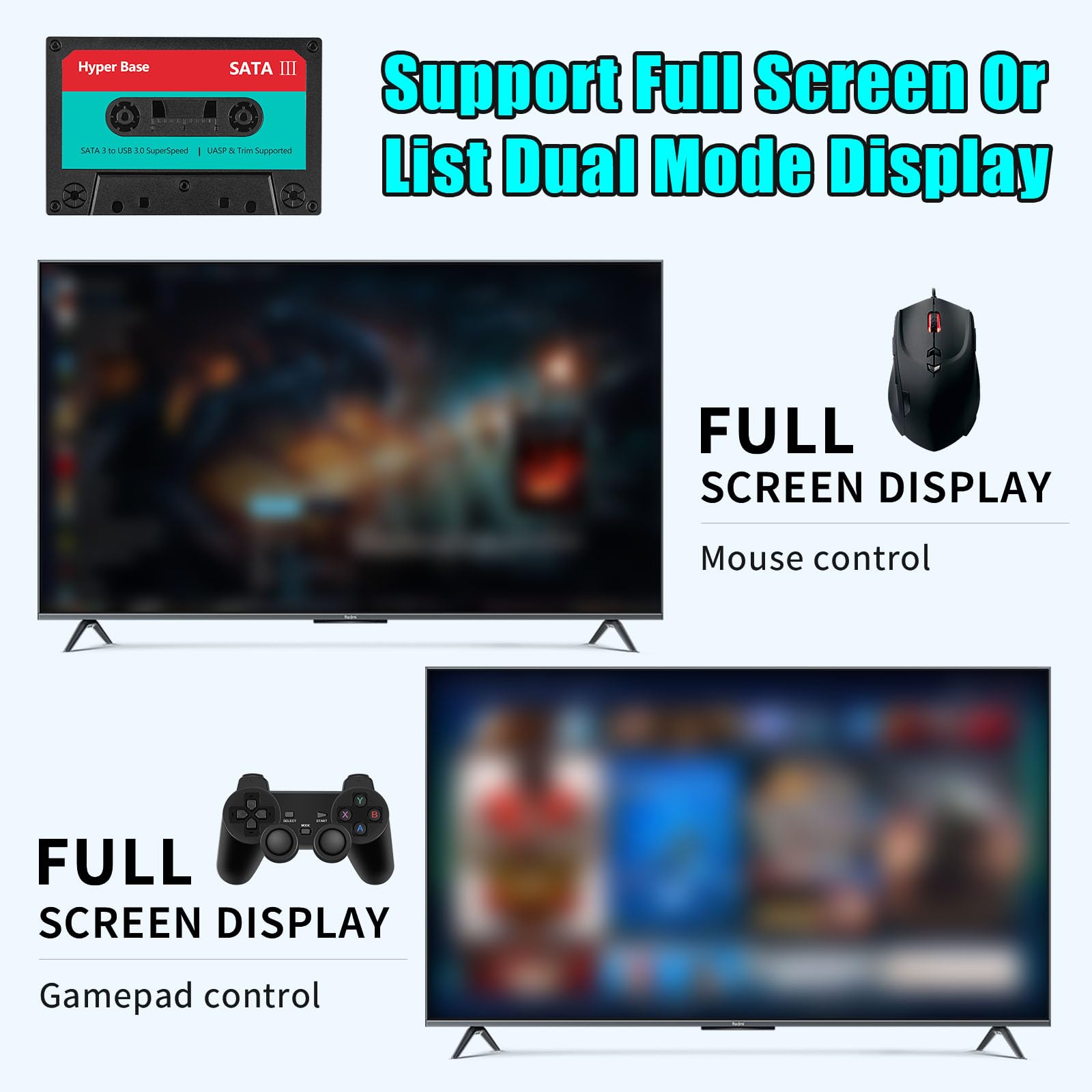 2TB Retro Gaming Hard Drive Emulator Console with 77 AAA Games 2T External Hard Drive Gaming Consoles, Plug & Play Video Games, Game System for PC/Windows 6