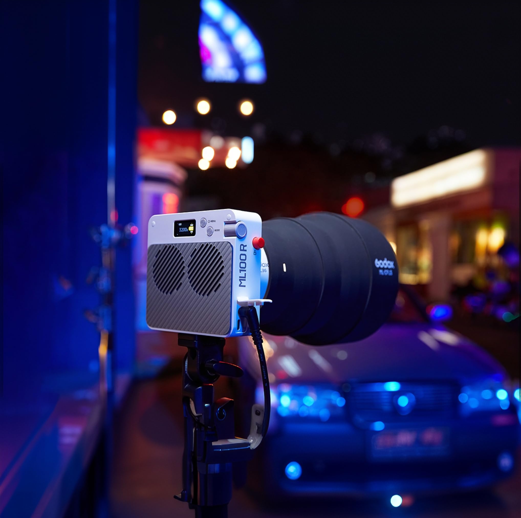 Godox ML-CFL5 Silicone Collapsible Fresnel Attachment, Adjustable Light Modifier for Godox ML100BI ML100R,ML-L15 & ML-L36 Lens Reflectors 5