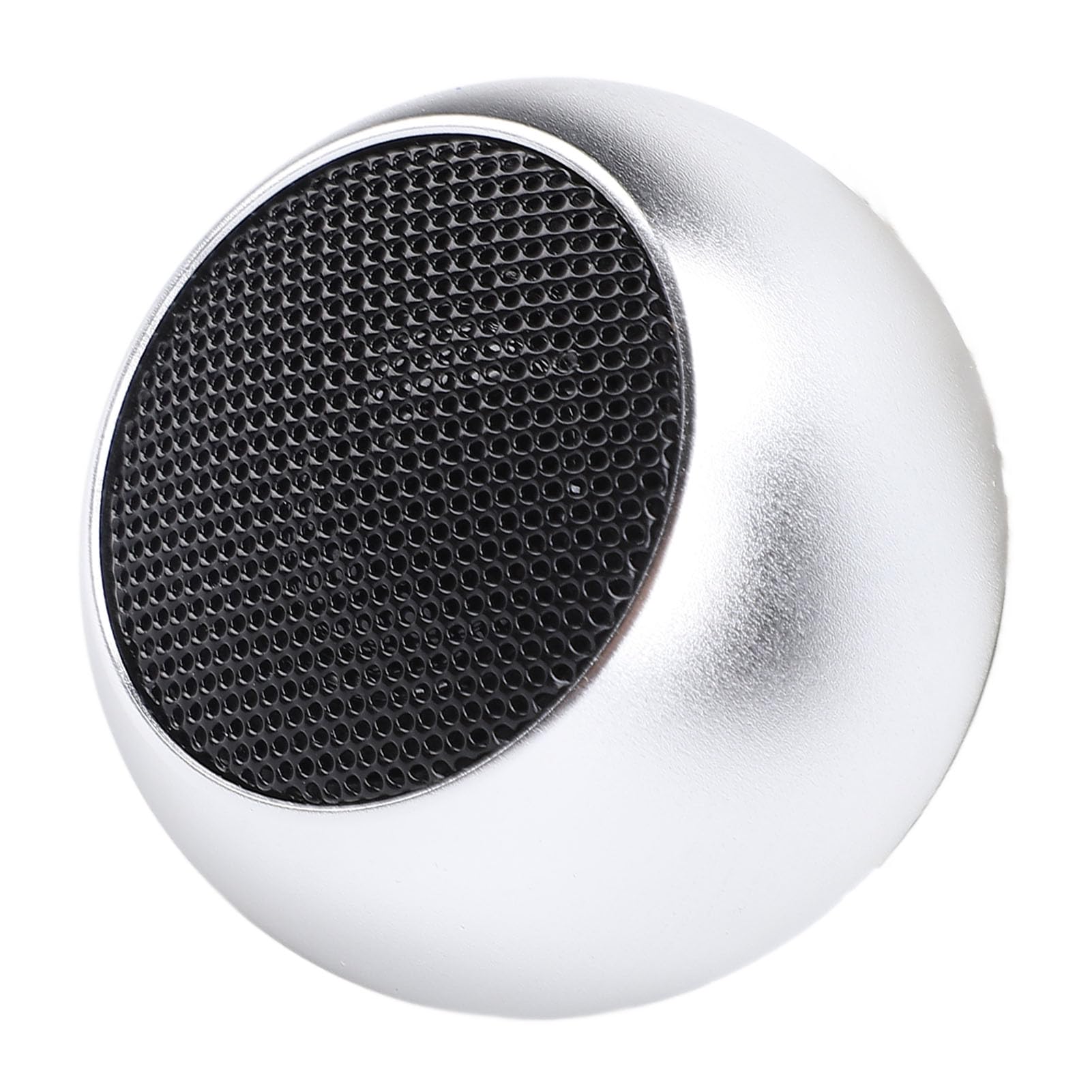 Gugxiom Small Speaker, Portable Bluetooth Speaker, Mini Small Metal Speakers, Bass, 360 Degree Surround, for Hiking, Biking, Home (Silver) 1