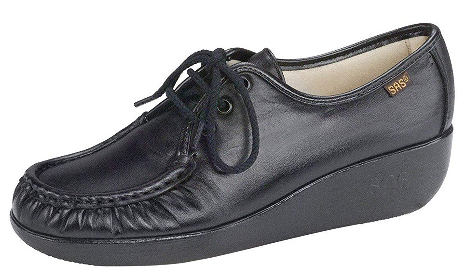 SAS Bounce Lace Up Comfort Moc Black 6.5 N - Narrow (AA) 1