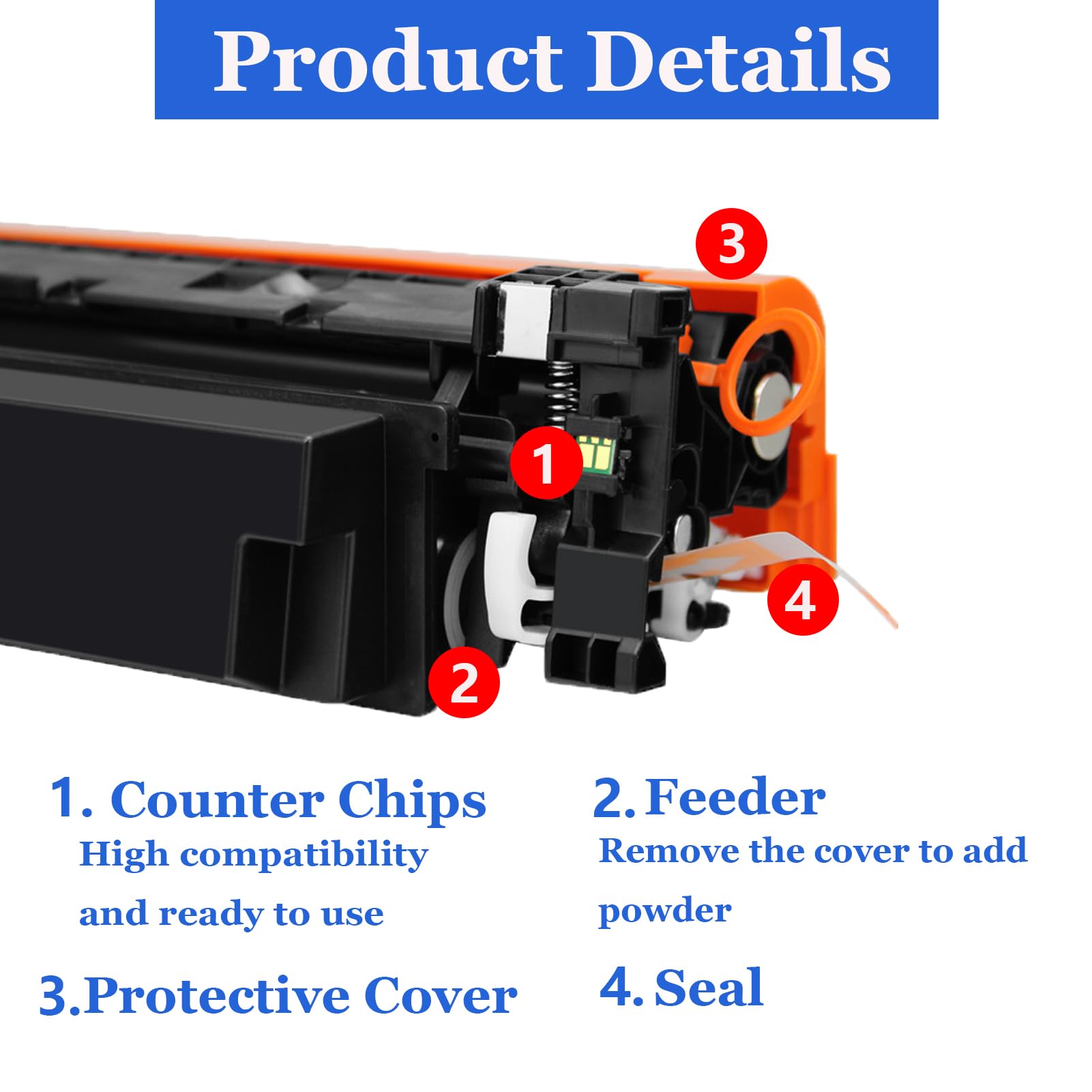 for HP 230A Toner Cartridge Replacement Compatible for Color Laserjet Pro 4203dw MFP 4303fdw Printer 1 Black 4