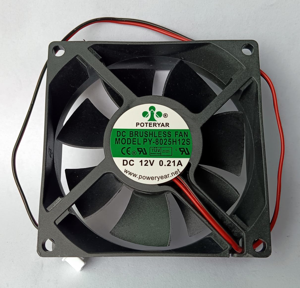 New PY-8025H12S 12V 8CM Fan PY-8025H12S 12V 0.21A 80×80×25mm Cooling Fan 5
