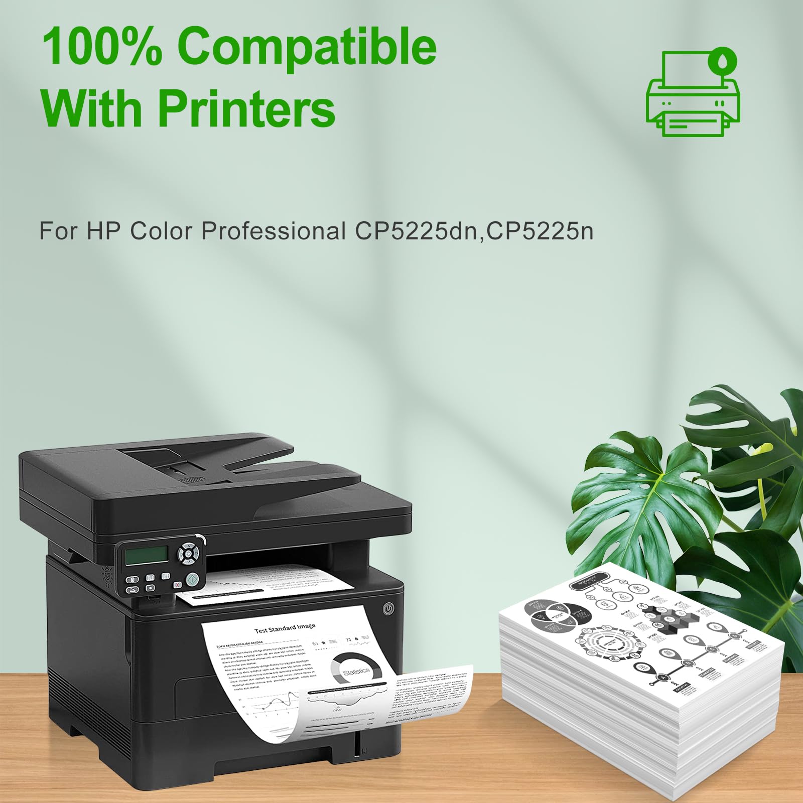 SINOPRINT 307A Toner Cartridge Black Compatible with HP 307A CE740A Toner Cartridges Use for Color Professional CP5225 CP5225n CP5225dn Printers(1 Pack Black) 3