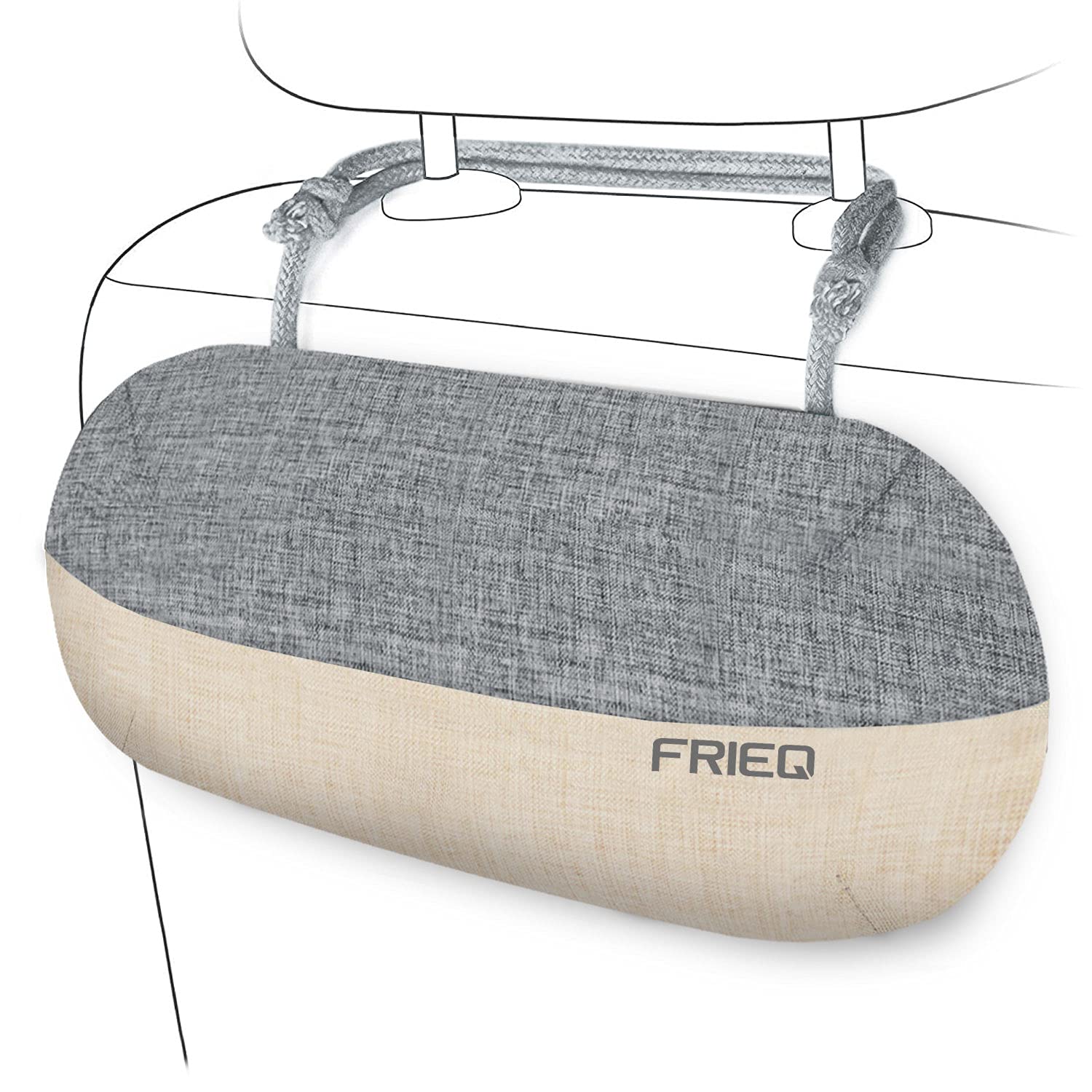 FRiEQ Car Air Freshener, 100% Activated Bamboo Charcoal Air Purifying Bag | Lasts 365+ Days | Fragrance-Free Deodorizer - Absorb Smoke Smell and Bad Odors 1