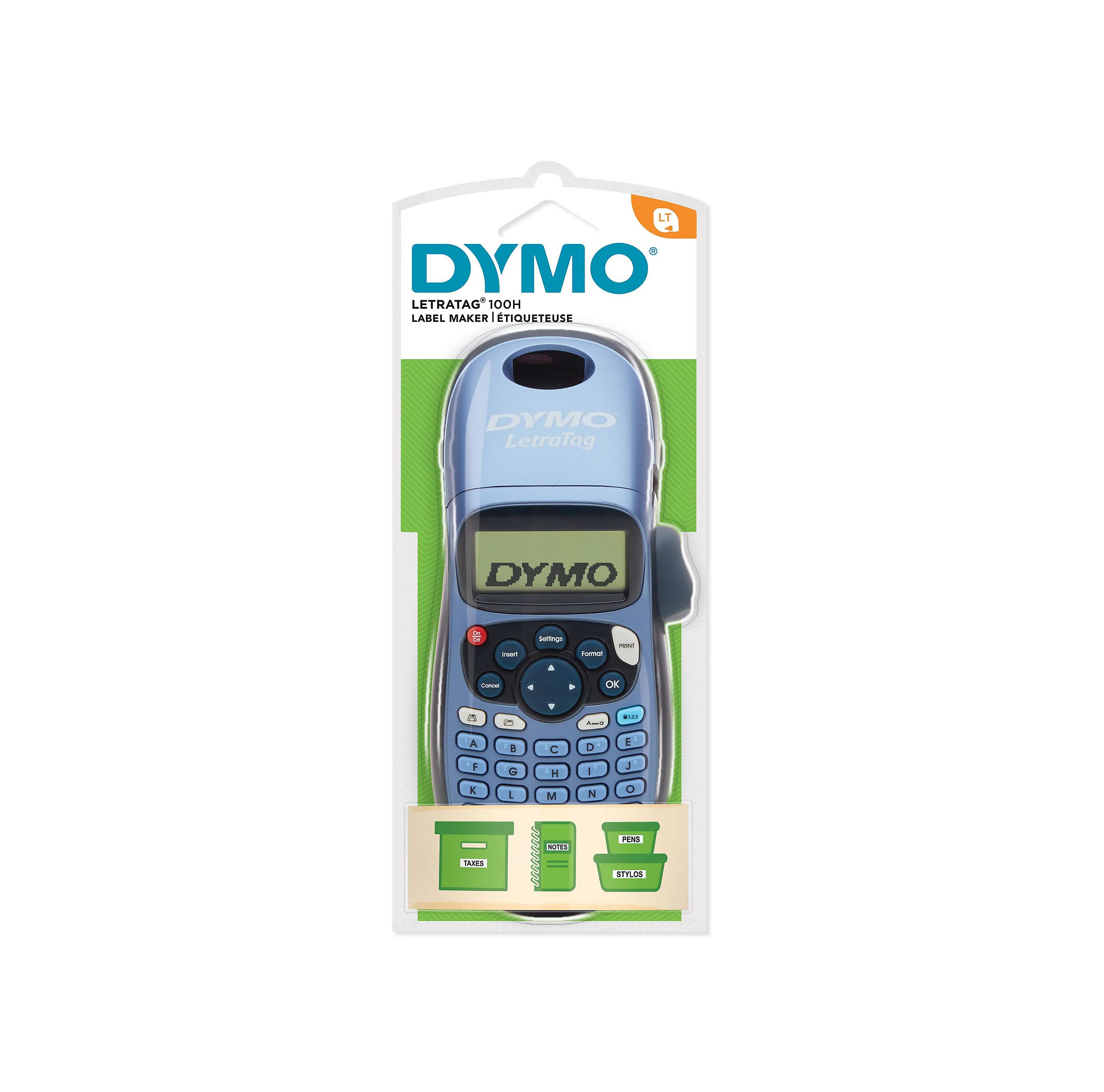 Dymo LetraTag LT-100H Label Maker Starter Kit | Handheld Label Maker Machine | with Plastic, Paper & Clear Label Tape | Ideal for Office or Home 3