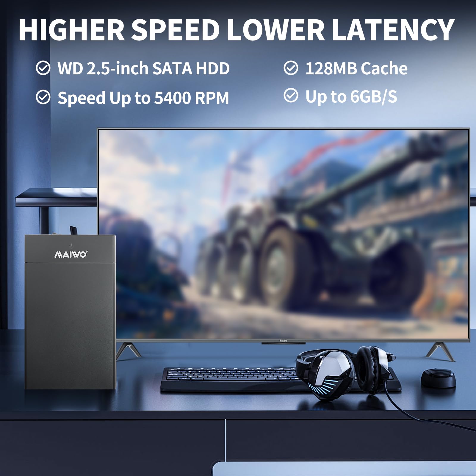 12TB Retro Gaming Hard Drive Emulator Console with 380+ AAA PC Games, Retro Gaming Console, Plug & Play Video Games for PC, Emulator Console Support Windows 8.1/10/11 3