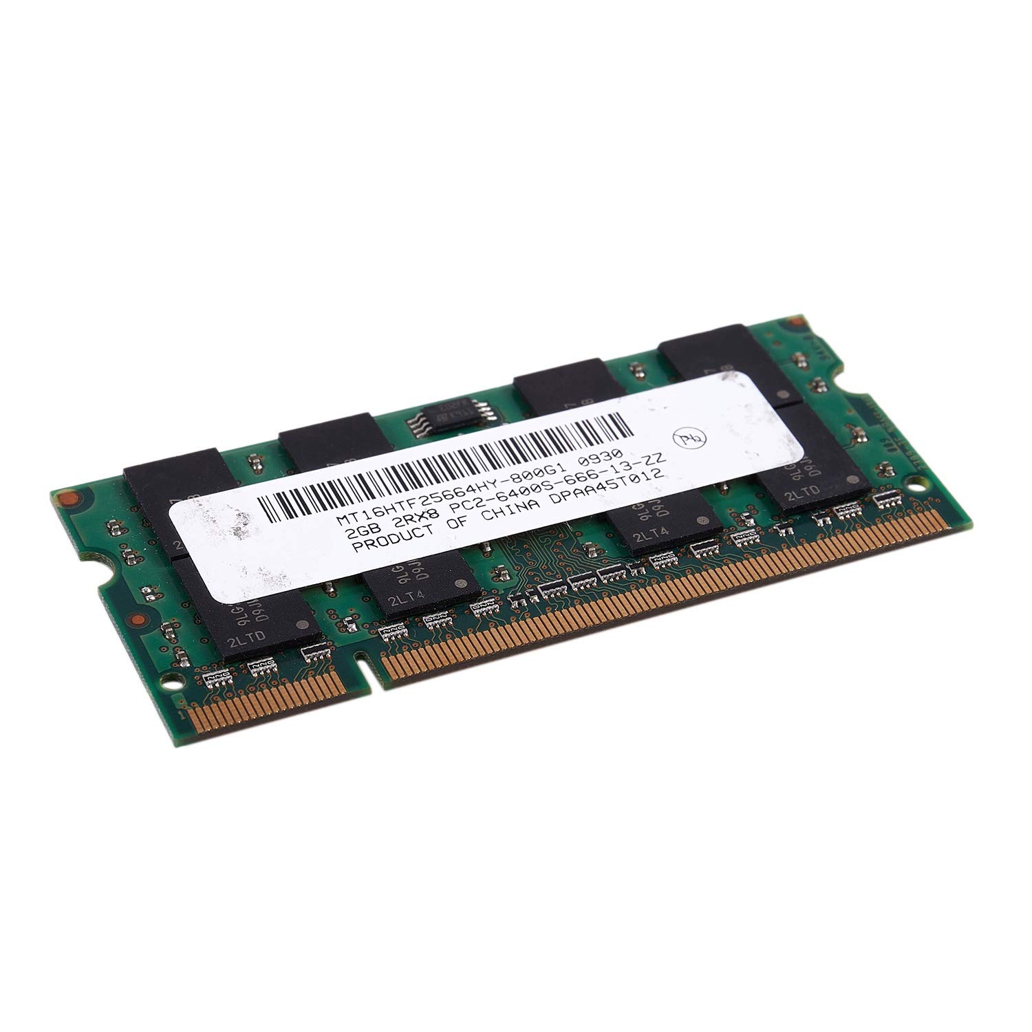 Pasuihcay 2GB DDR2 PC2-6400 800MHz 200Pin 1.8V Laptop Memory SO-DIMM Notebook RAM, green 4