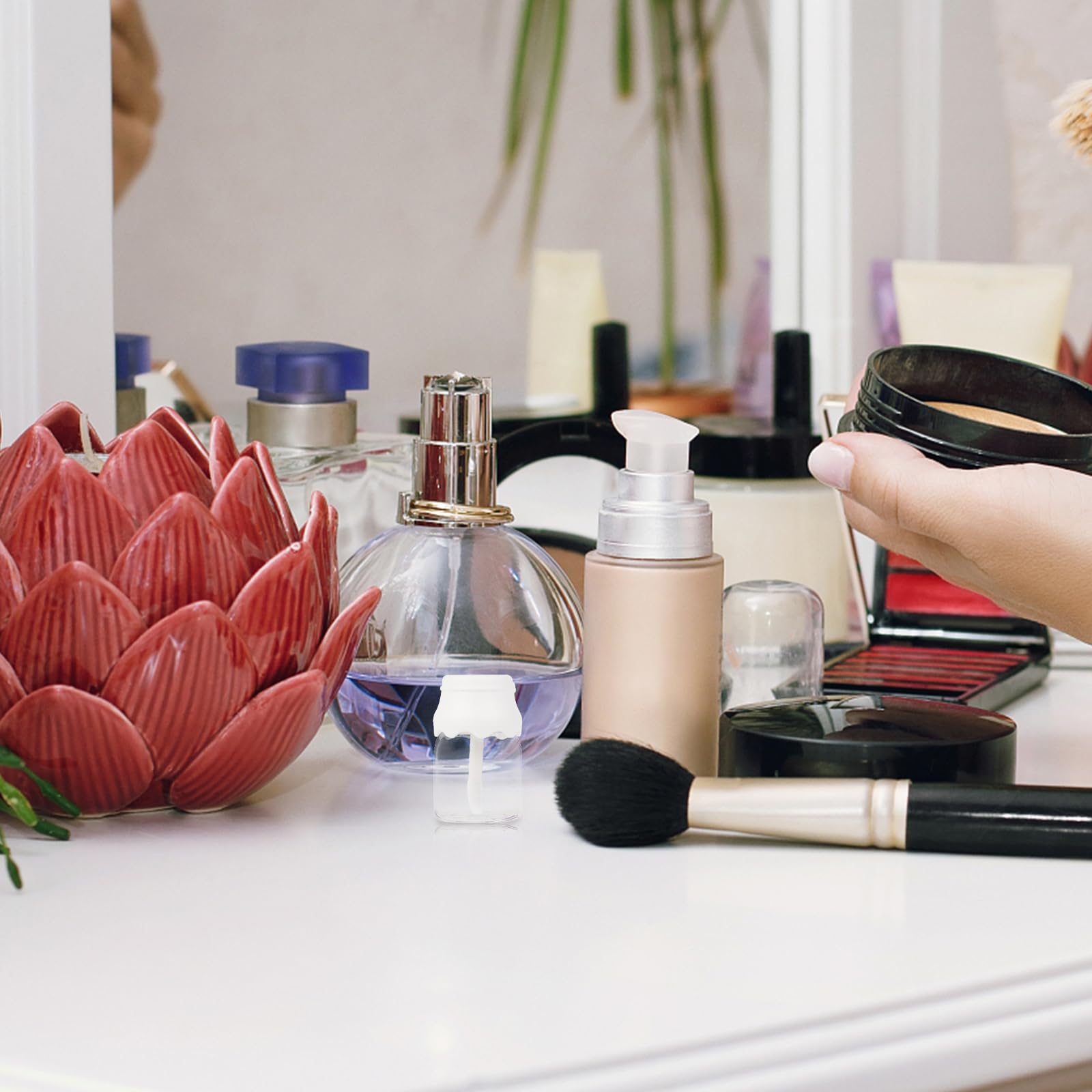 Housoutil 20PCS Empty Lip Gloss Tubes, Mini Refillable Lip Balm Containers, Transparent Plastic DIY Lip Gloss Bottles for Makeup 3