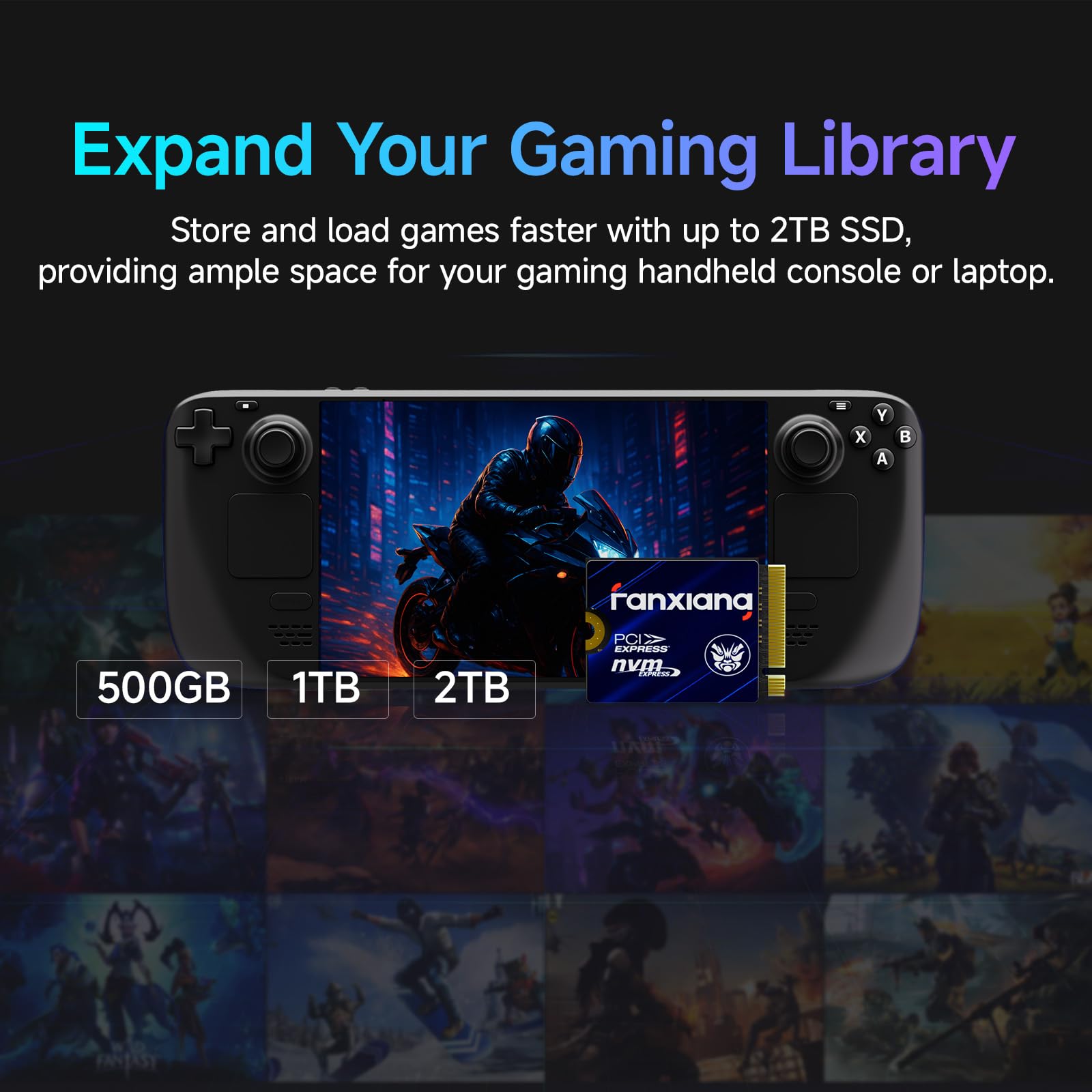 fanxiang 1TB M.2 2230 NVMe SSD, PCIe Gen 4x4 Speed up to 5000 MB/s, 2230 SSD Compatible with Steam Deck/ROG Ally/Microsoft Surface Pro/Mini PCs, S630 6