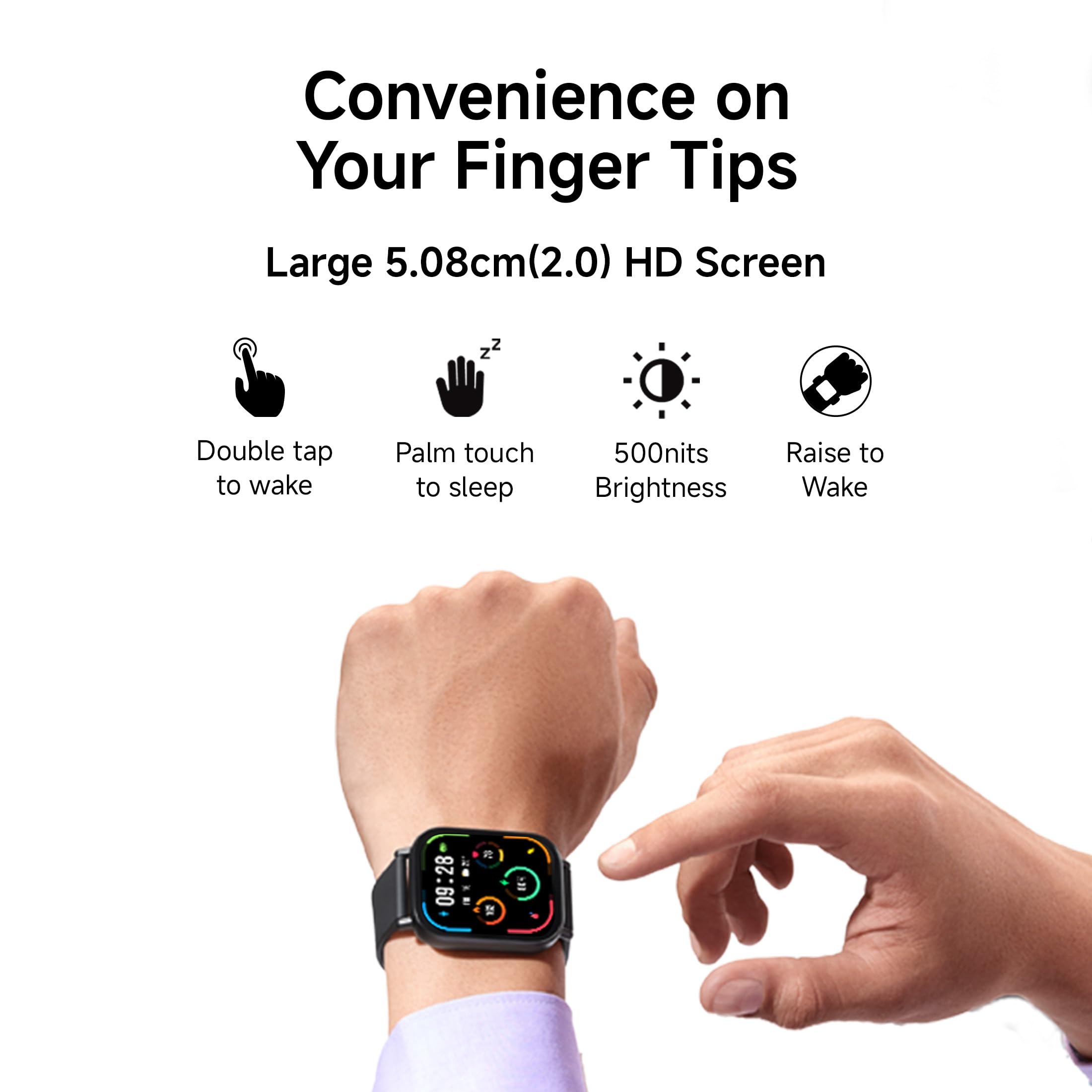 Redmi Watch 5 Active, 2 Display, Metal Body, 18 Day Battery, Bluetooth Calling, Advanced AI Noise Cancellation, Alexa, Silver 3