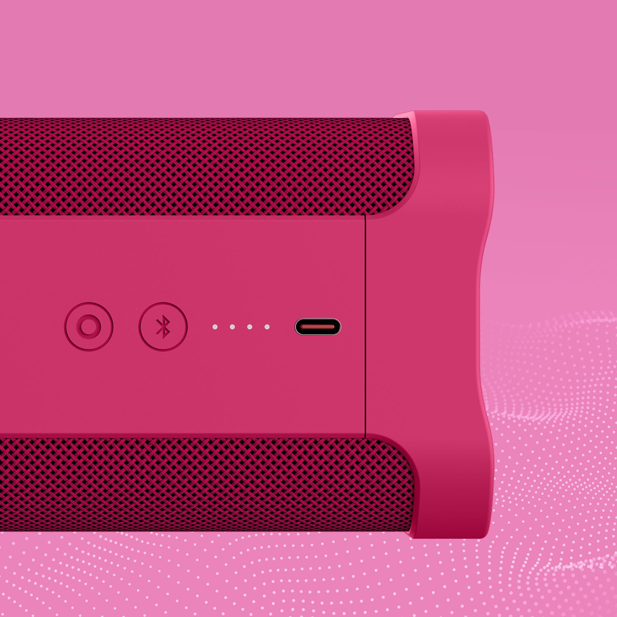 Skullcandy Terrain XL Wireless Bluetooth Speaker - IPX7 Waterproof Portable Speaker, 18 Hour Battery, Nylon Wrist Wrap, True Wireless Stereo (Pink) 4