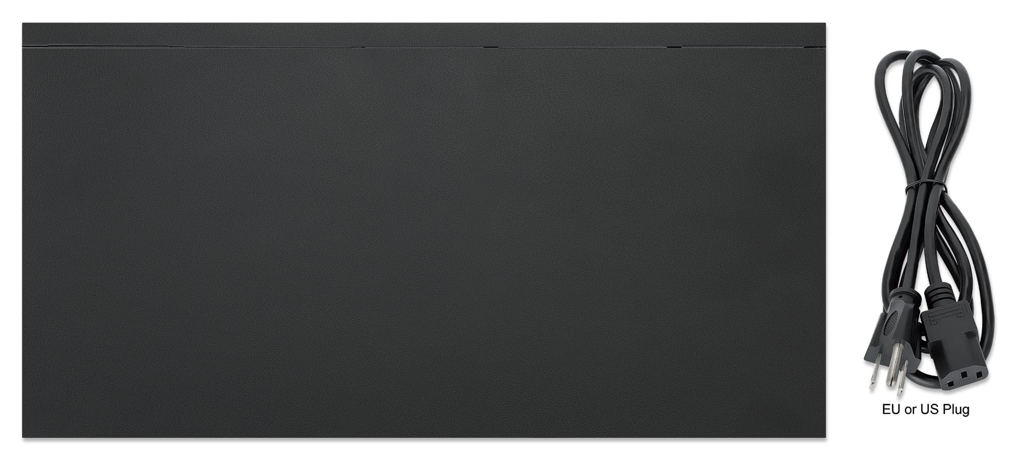 Intellinet 24-Port Unmanaged PoE+ Gigabit Ethernet Switch - 370W Power Budget, 4 x 10 Gbps SFP+ Ports, Rackmount / Desktop, Autosensing Ports, Sturdy Metal - 3 Yr Mf Warranty - 561761 3