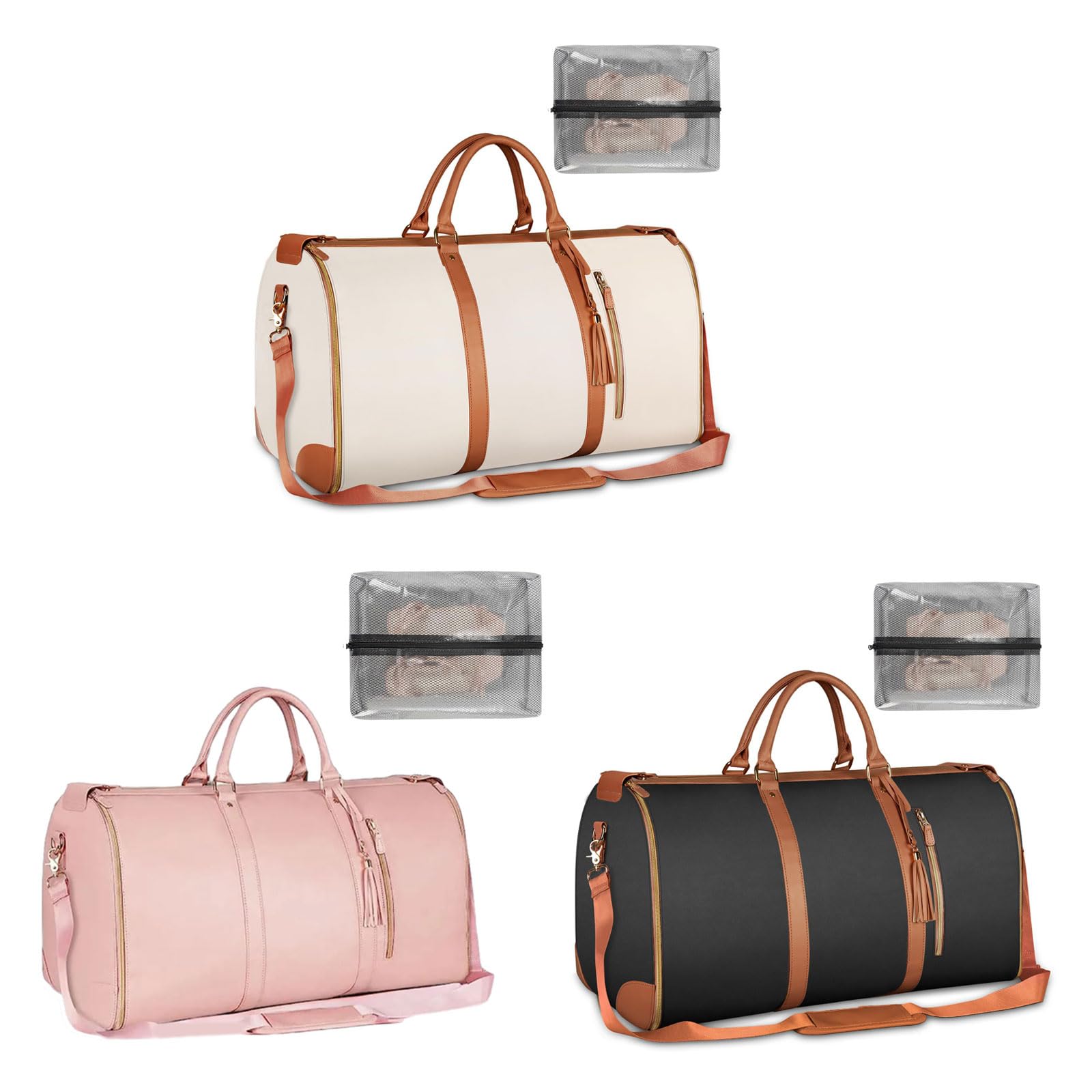 PU Folding Suit Storage Bag Large Capacity Hand Luggage Bag Multifunction Travel Bag For Women Man Shoulder Organizers 4