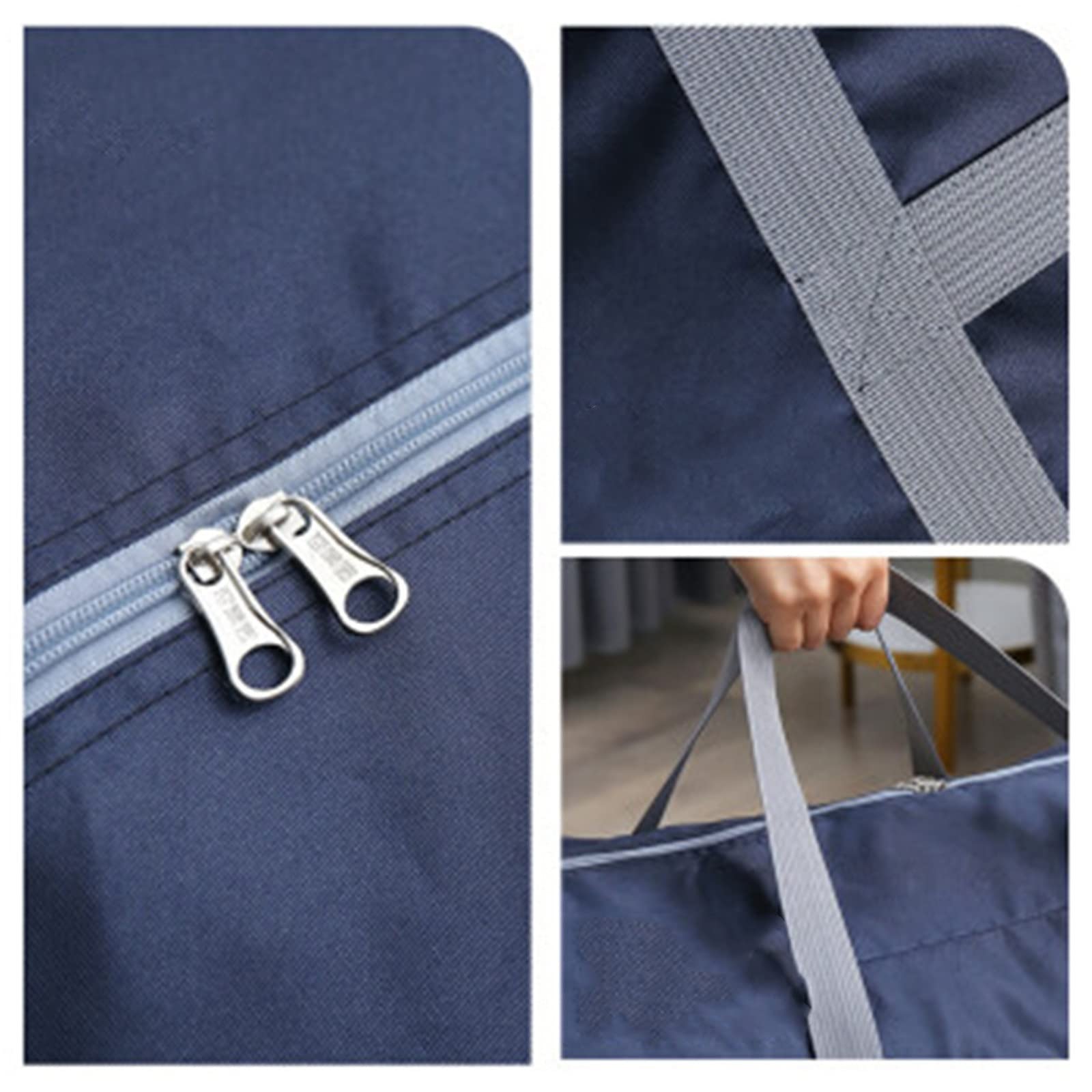 Packing Organizers 2PCS Moving Bag Packing Bag Quilt Clothing Storage Bag Moving for Travel(150L) 4