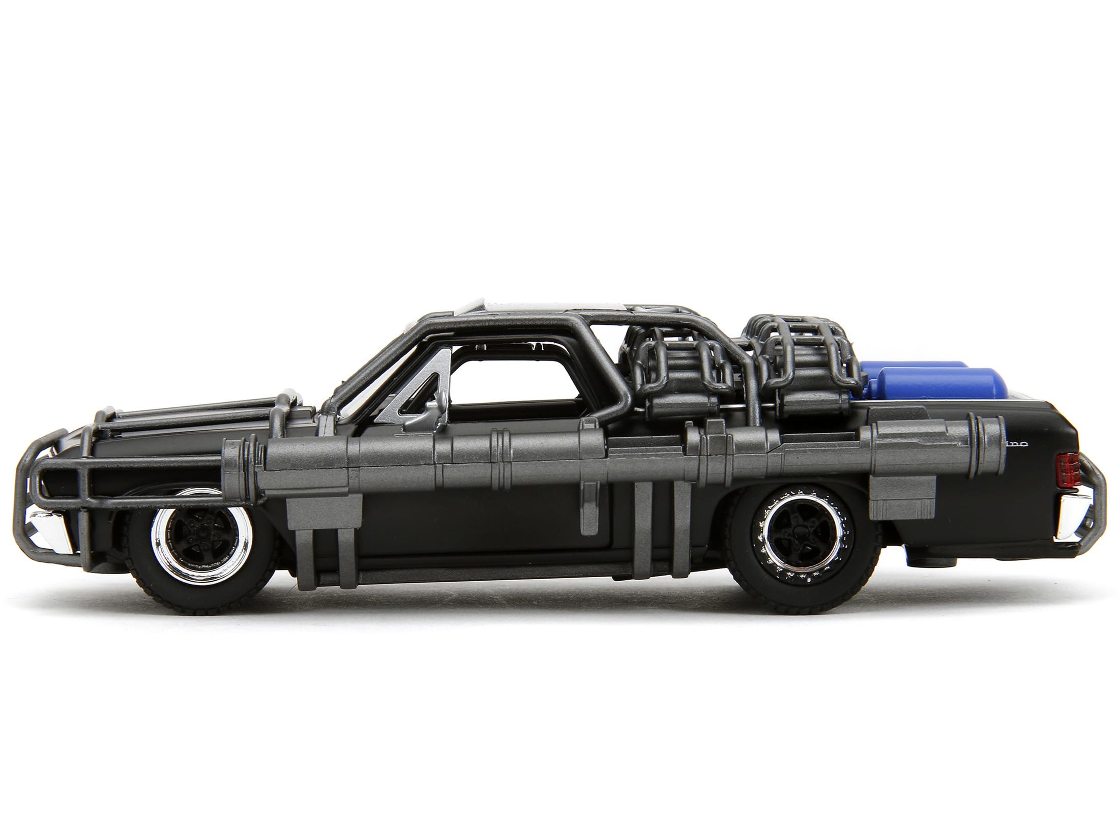 1967 Chevy El Camino with Cannons Matt Black Fast X (2023) Movie Series 1/32 Diecast Model Car by Jada 34733 3
