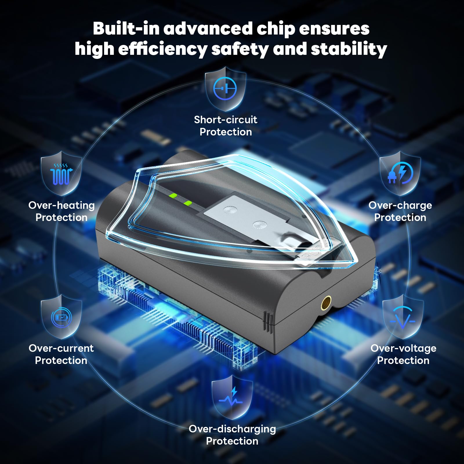 OHZHAO 4 Pack 7200mAh Replacement Battery with Charger Station, High Capacity Camera Battery Compatible with Doorbell 2/3/4/3plus, Stick Up Cam/Peephole Cam for Indoor/Indoor 5