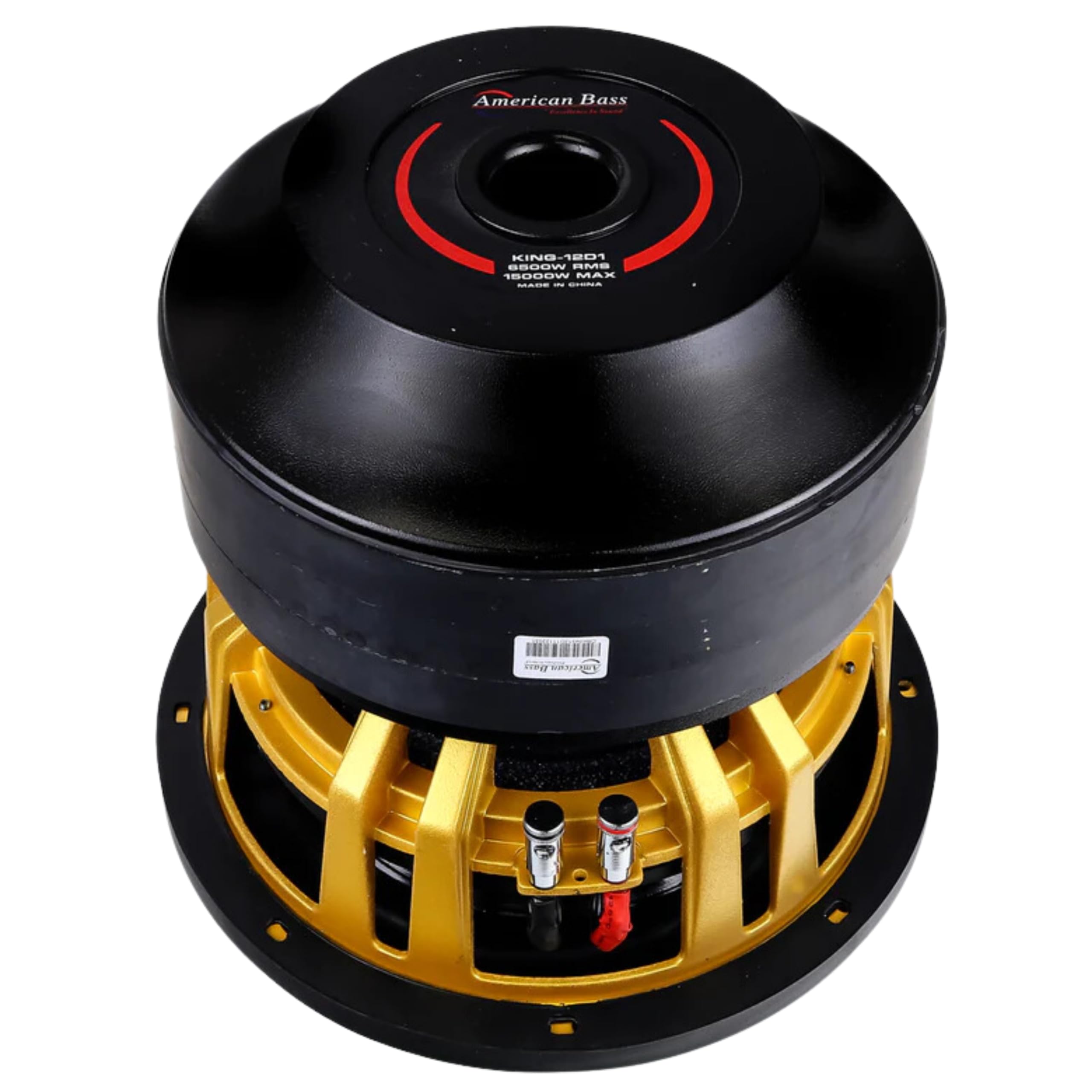 American Bass 12"" King Subwoofer 2 Ohm 15000 Watts 6500 watts RMS KING-12D2, orange 5