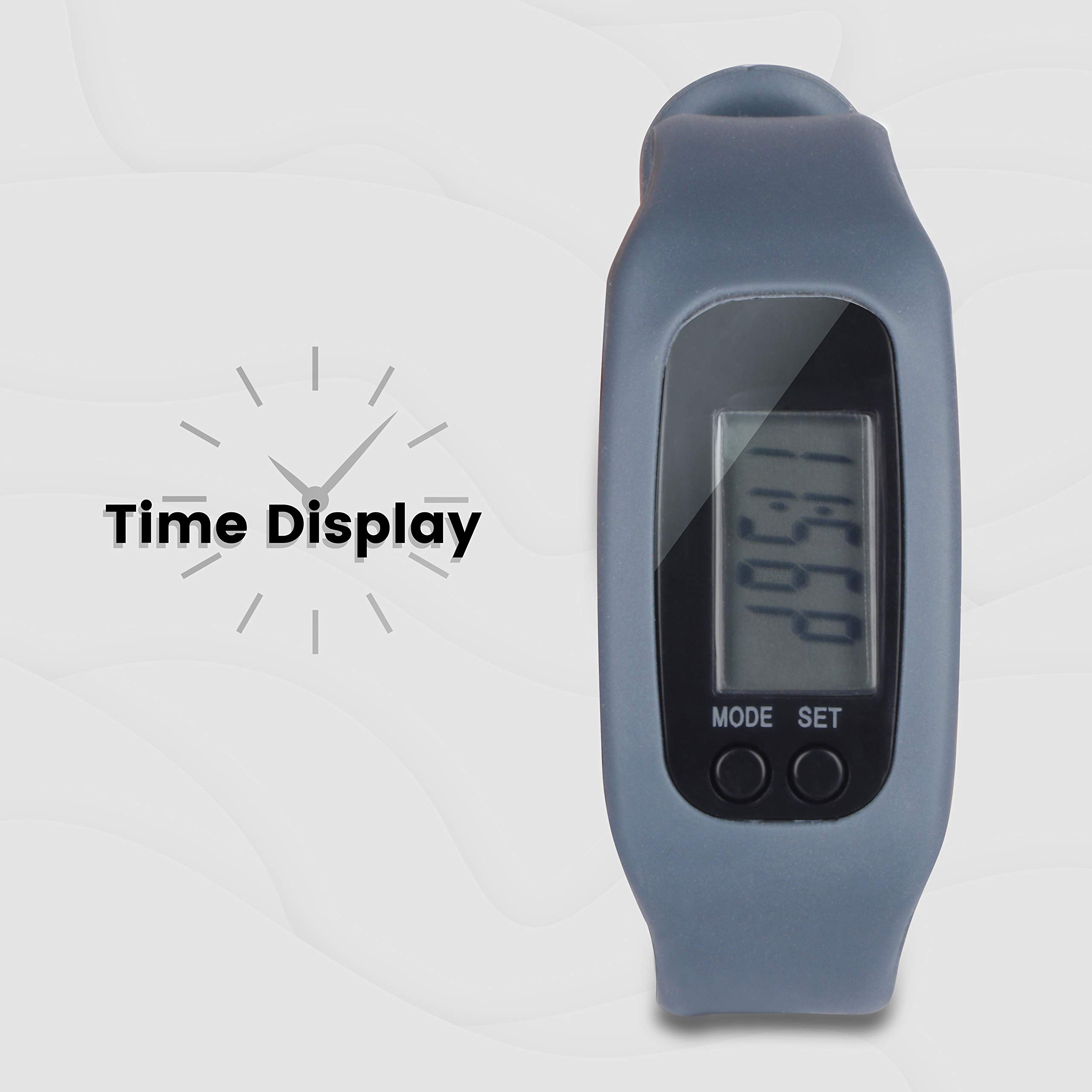 ZEB-PDM100, Zebronics wristband pedometer with calorie burnt, LCD Display, Distance tracking & Time display 2