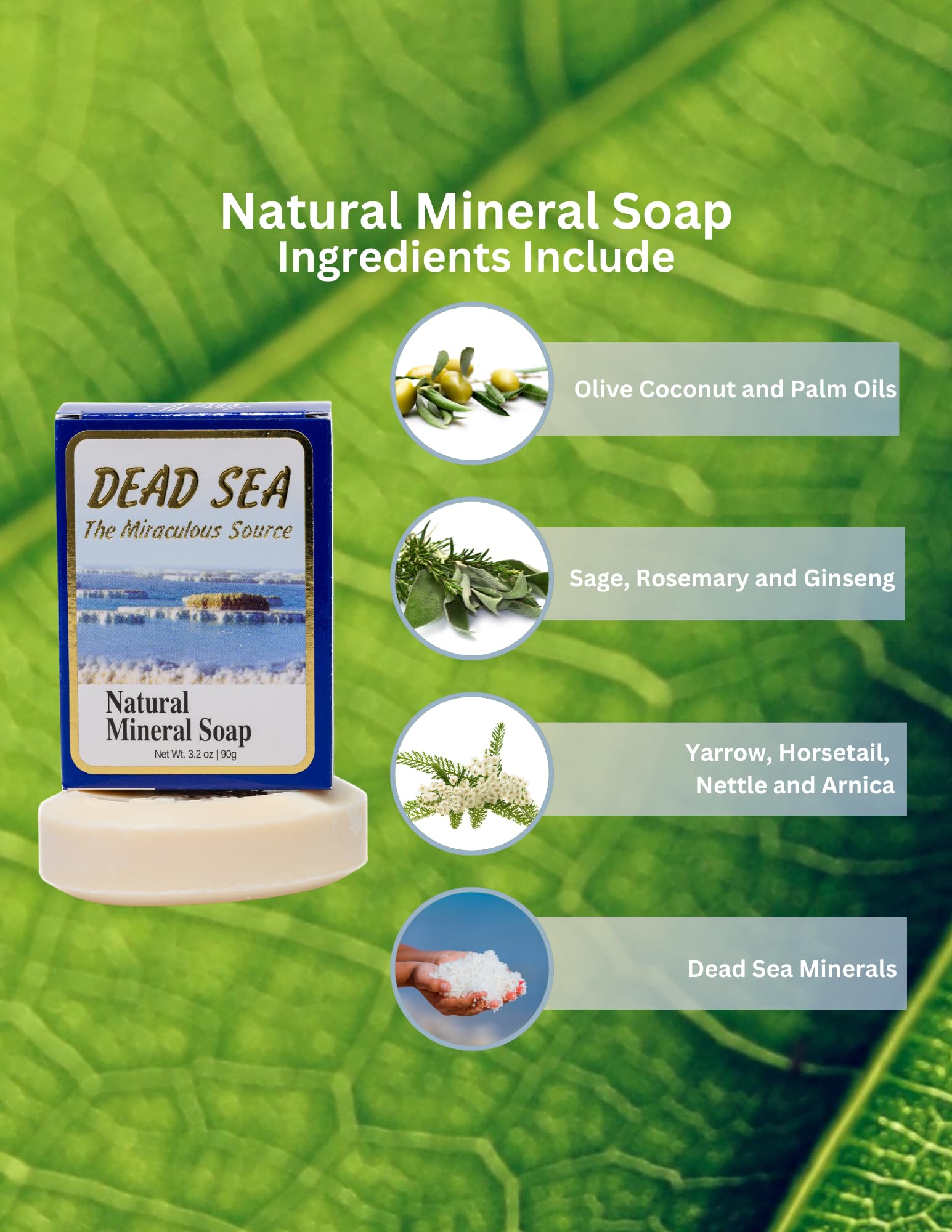 Malki Dead Sea Products Natural Mineral Bar Soap | Natural Body & Face Wash | SLS-Free, Paraben-Free, Skin-Loving Formula | Soothe Acne, Eczema, and Psoriasis Naturally 3