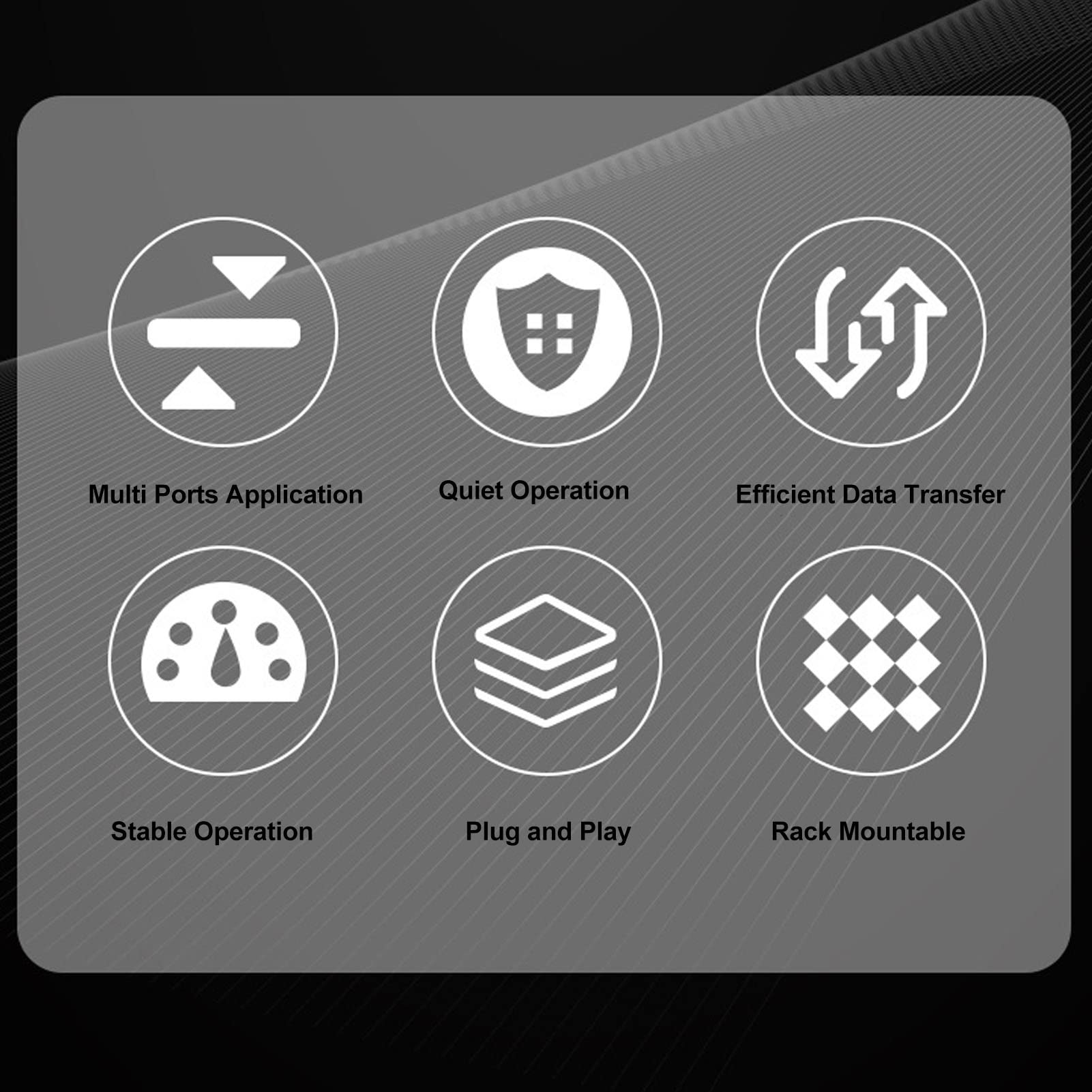 5 Port Ethernet Network Switch Fast Ethernet Network Switch RJ45 Network Ports Plug Play Ethernet Network Switch US Plug 100‑240V (1000M) 5