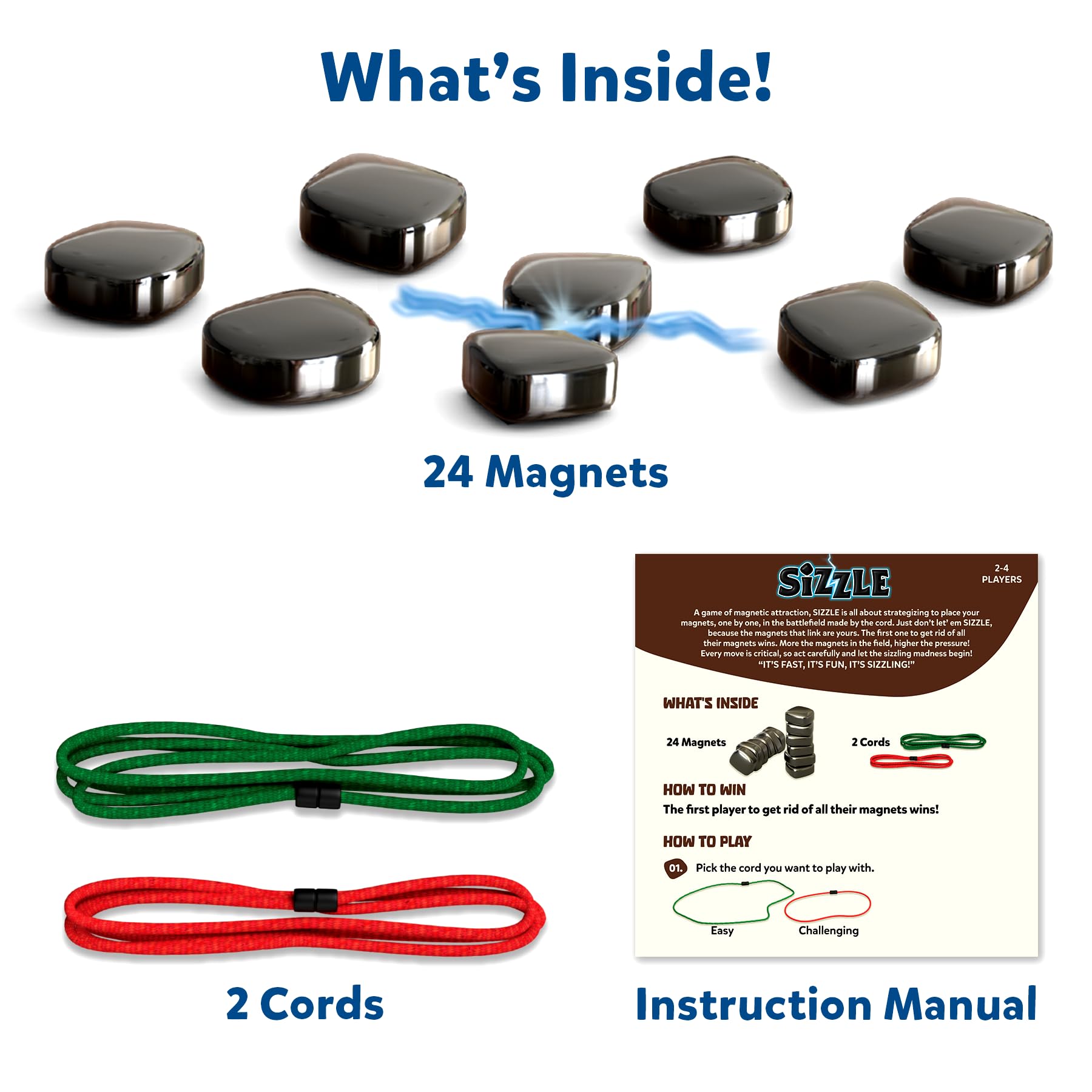 Skillmatics Sizzle - Classic Magnetic Attraction Toy, Strategy & Travel Game, Magnetic Toys & Games, Fun for Family Game Nights, Gifts for Teens & Adults Ages 15+, 2-4 Players 4