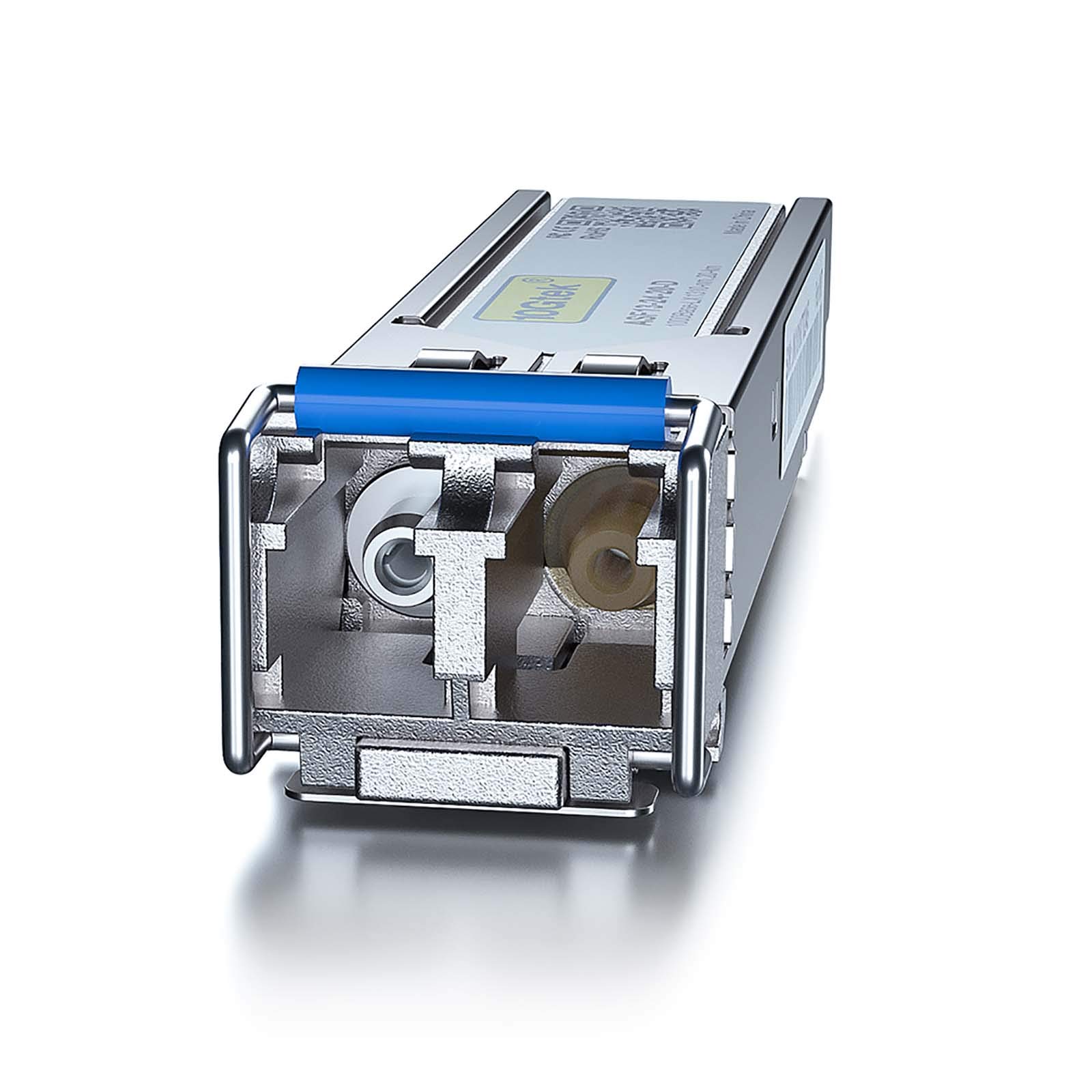 1000Base-LX Gigabit SFP LC SingleMode Transceiver& 1-Pack of 1-Meter Fiber Patch Cable - LC to LC OS2 4