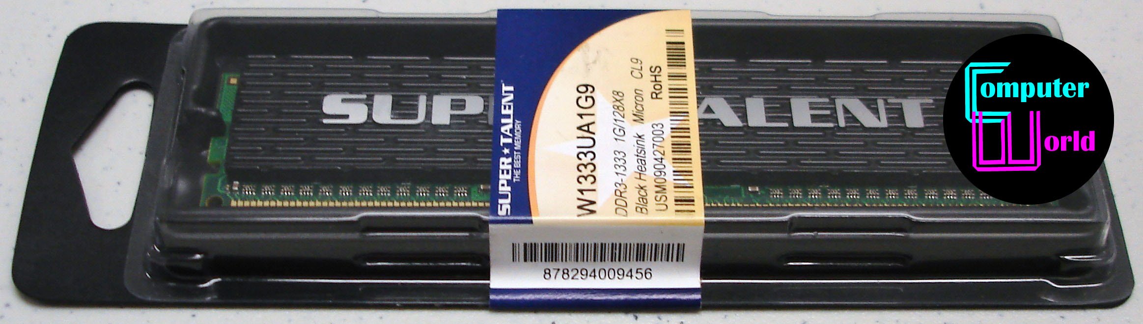 Super Talent DDR3-1333 1GB/128Mx8 CL9 Memory