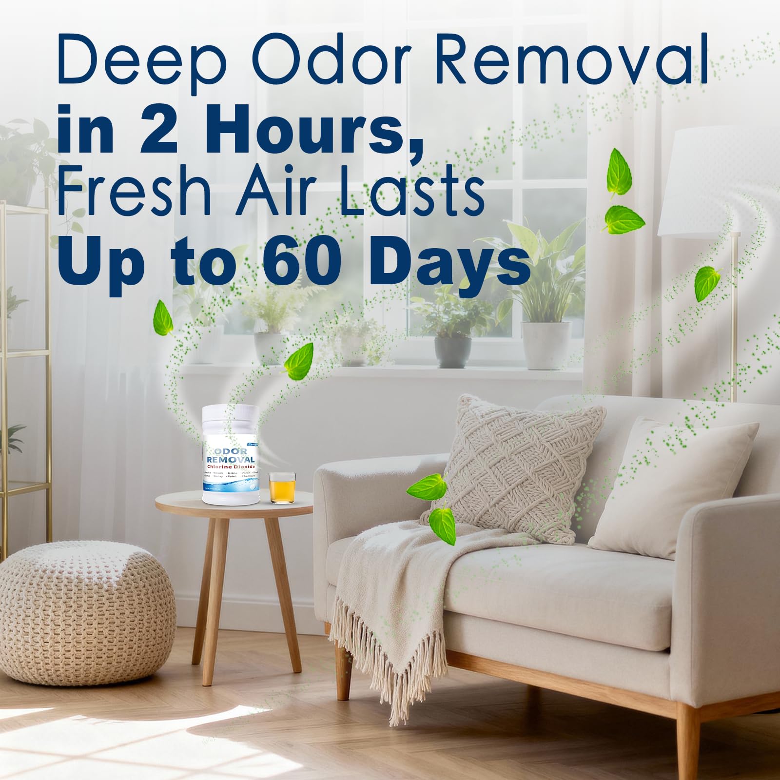 Chlorine Dioxide Odor Removal, for Cars & Homes, Chlorine Dioxide Tablets for Gas, Smoke, Urine, Carpet Odors & More, Fast-Acting, Removes Odors at the Source 5