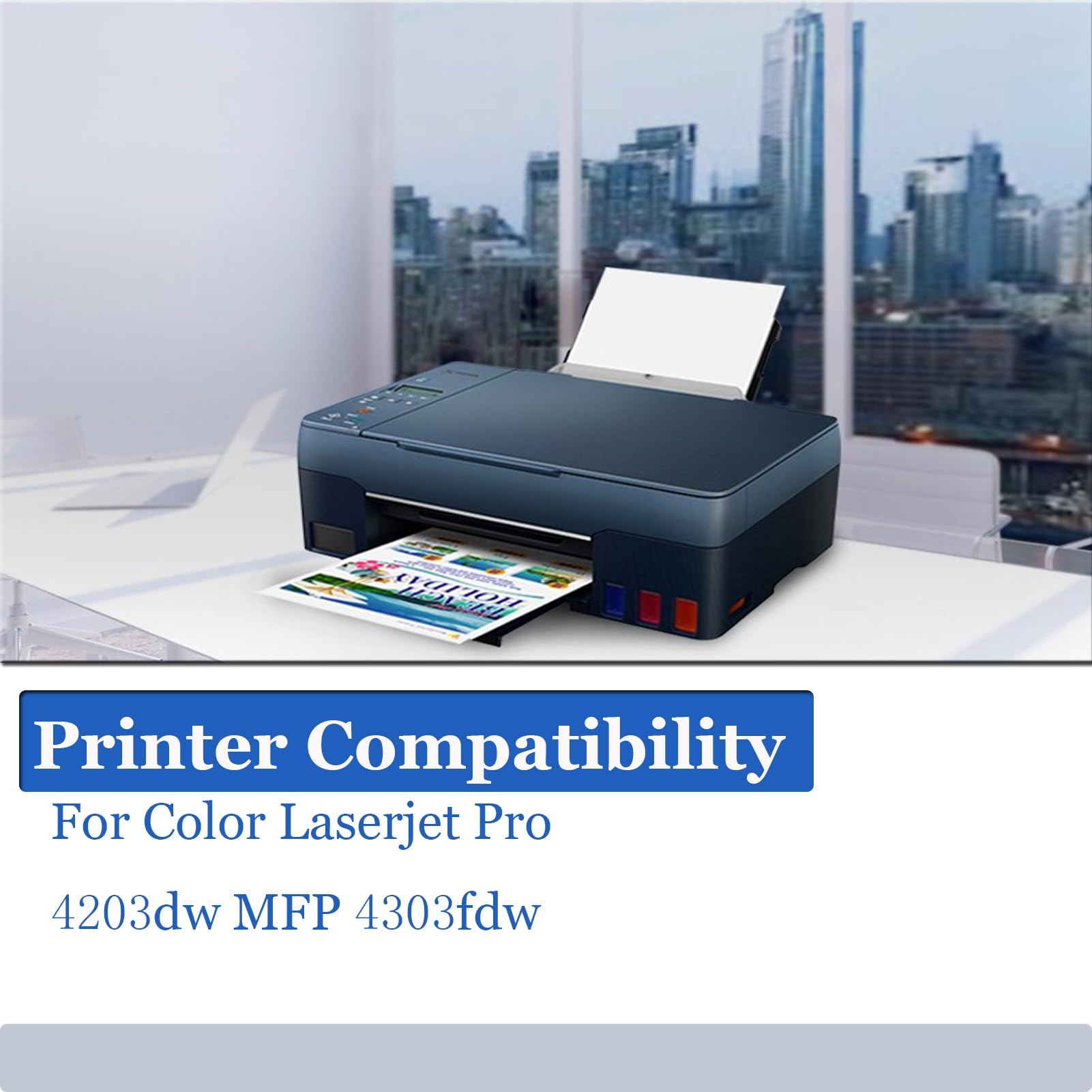 for HP 230A Toner Cartridge Replacement Compatible for Color Laserjet Pro 4203dw MFP 4303fdw Printer 1 Black 2